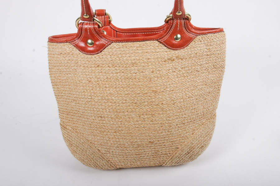 Coach Straw Handbag