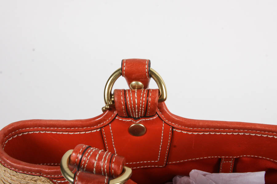 Coach Straw Handbag