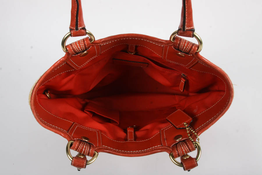 Coach Straw Handbag