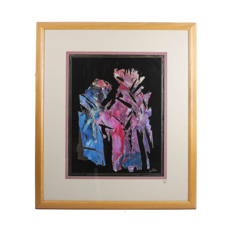 Ian W. King Offset Lithograph Abstract
