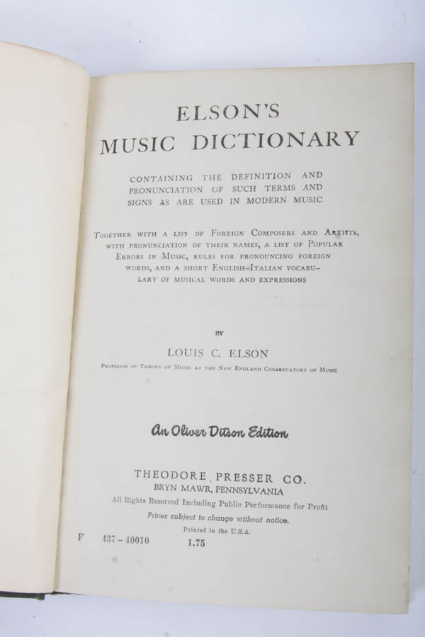 Vintage Educational Books on Music, English and Engineering