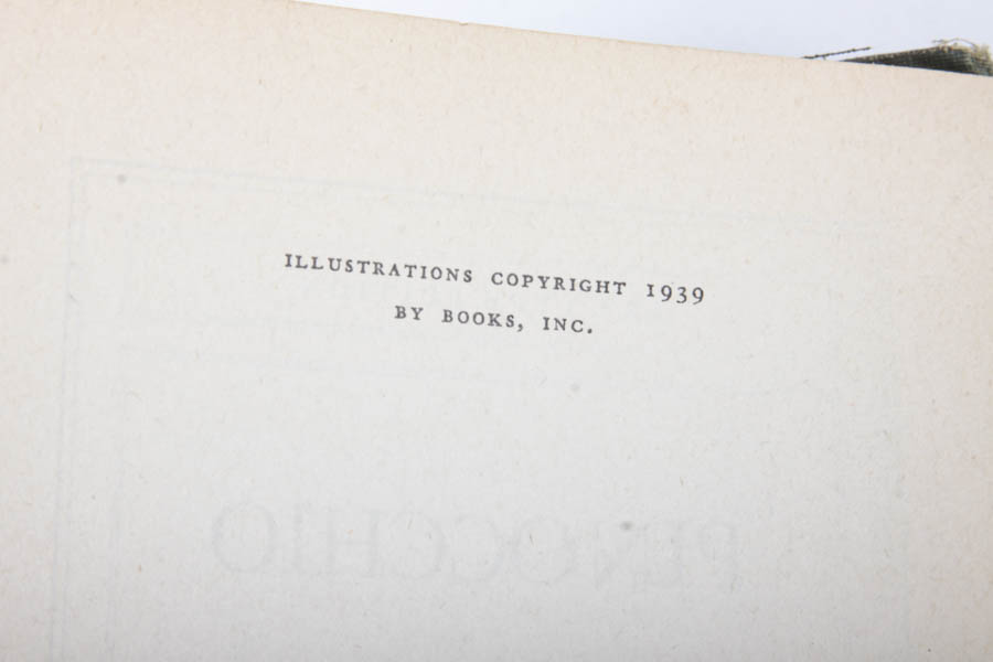 Vintage Novel Collection Including "Pinocchio"