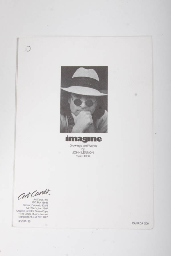 John Lennon and Yoko Ono 1980s Art Cards, Book and More