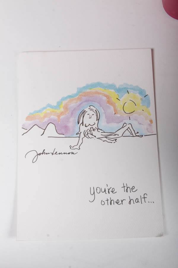 John Lennon and Yoko Ono 1980s Art Cards, Book and More