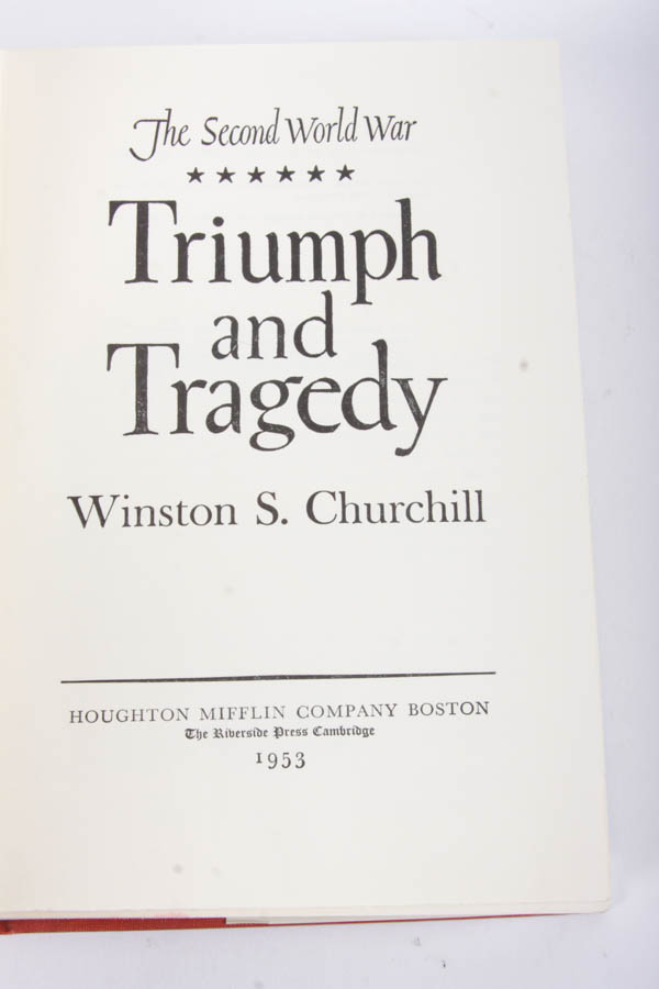 "The Second World War" by Winston Churchill Six Volume Set