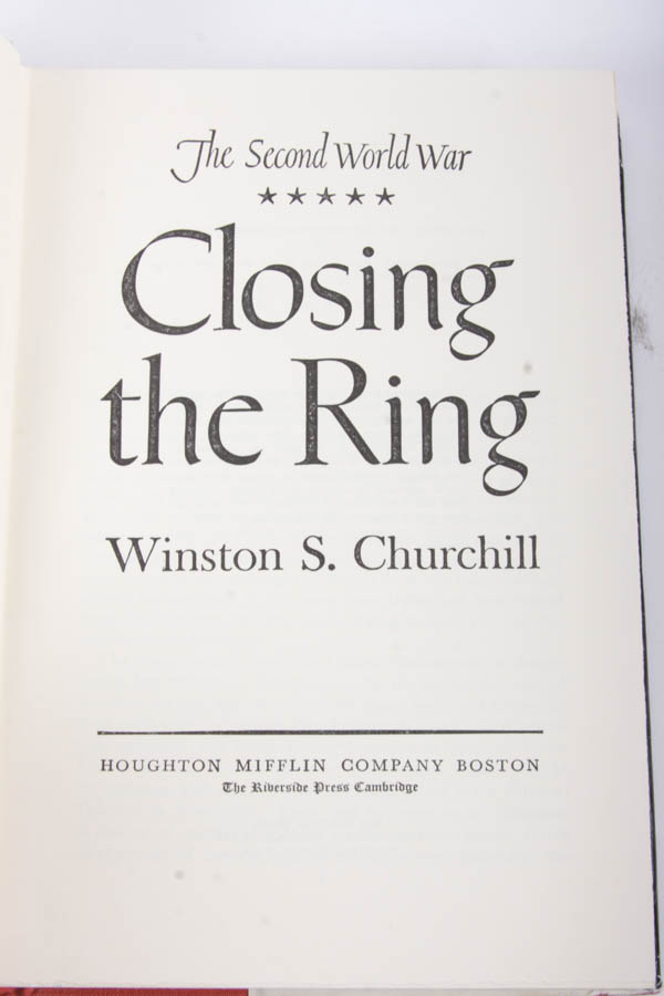 "The Second World War" by Winston Churchill Six Volume Set