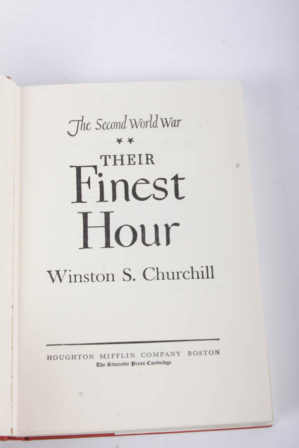 "The Second World War" by Winston Churchill Six Volume Set