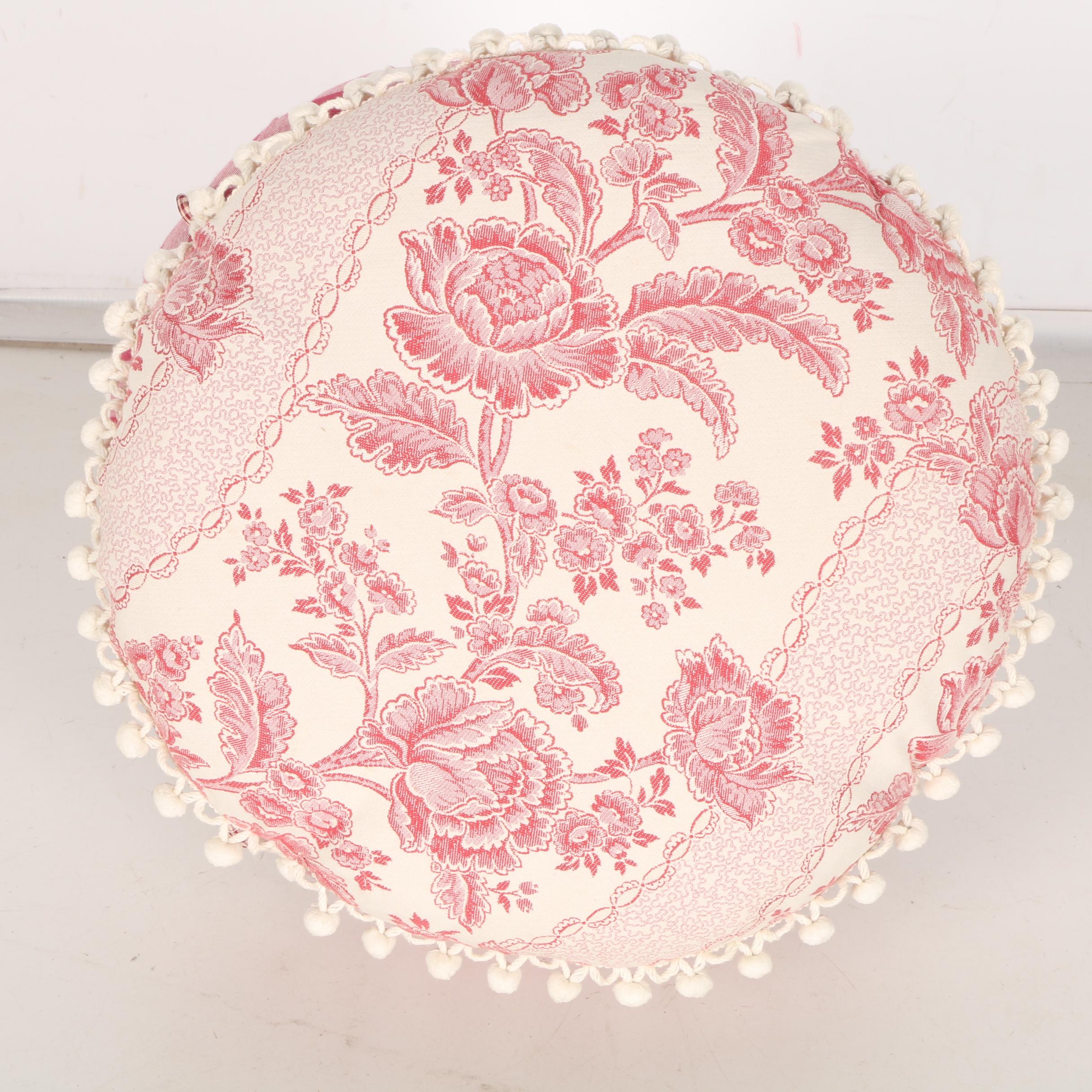 Gingham Footstool by Mary Kaiser Ltd.