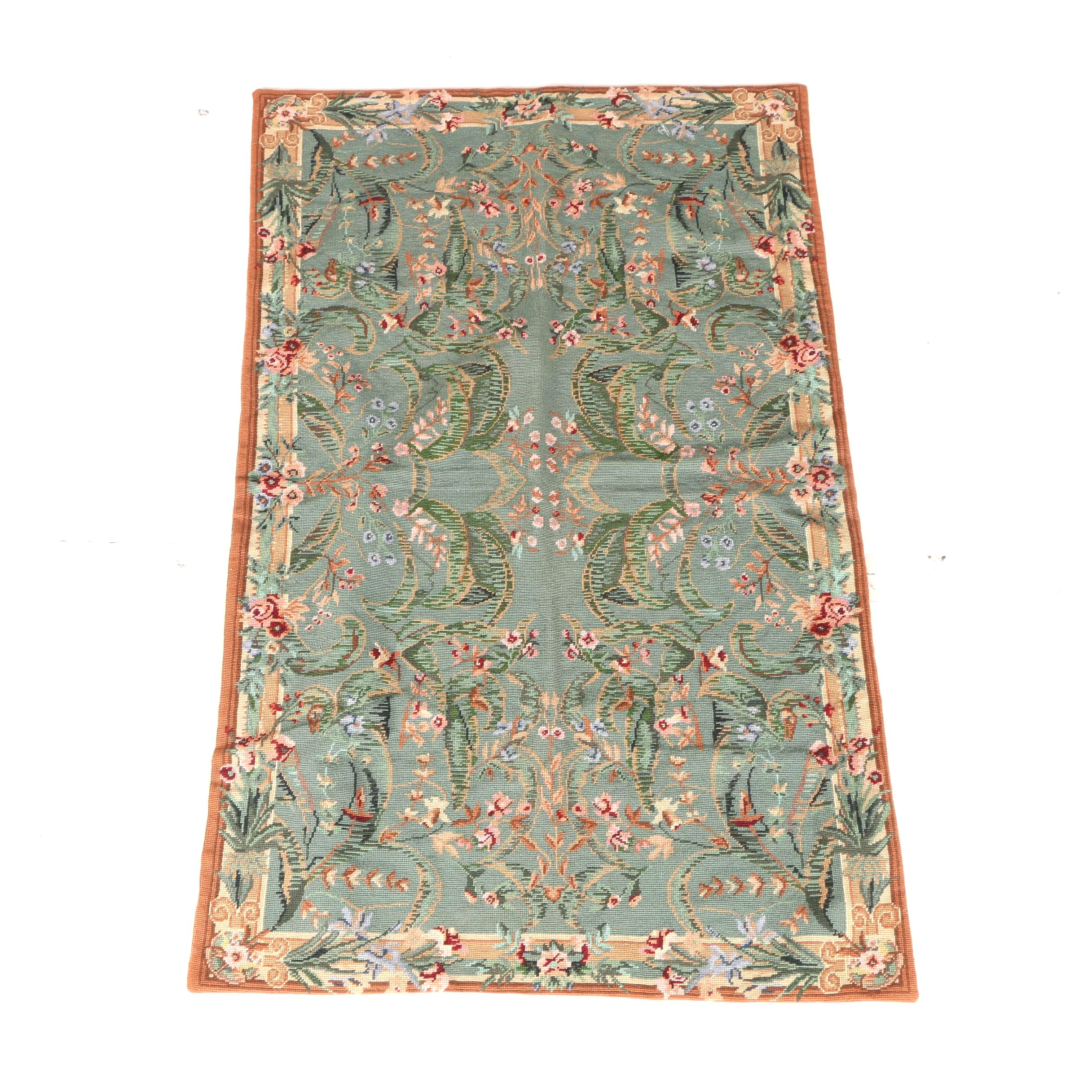 Hand-Made Imperial Elegance Needlepoint Area Rug