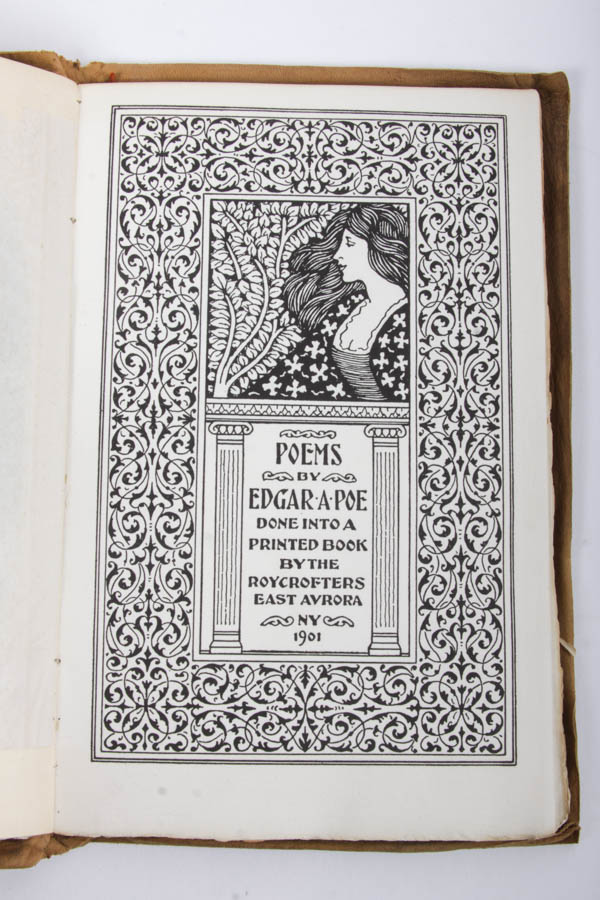 Antique Roycroft 1901 Book "Poems by Edgar Allan Poe"