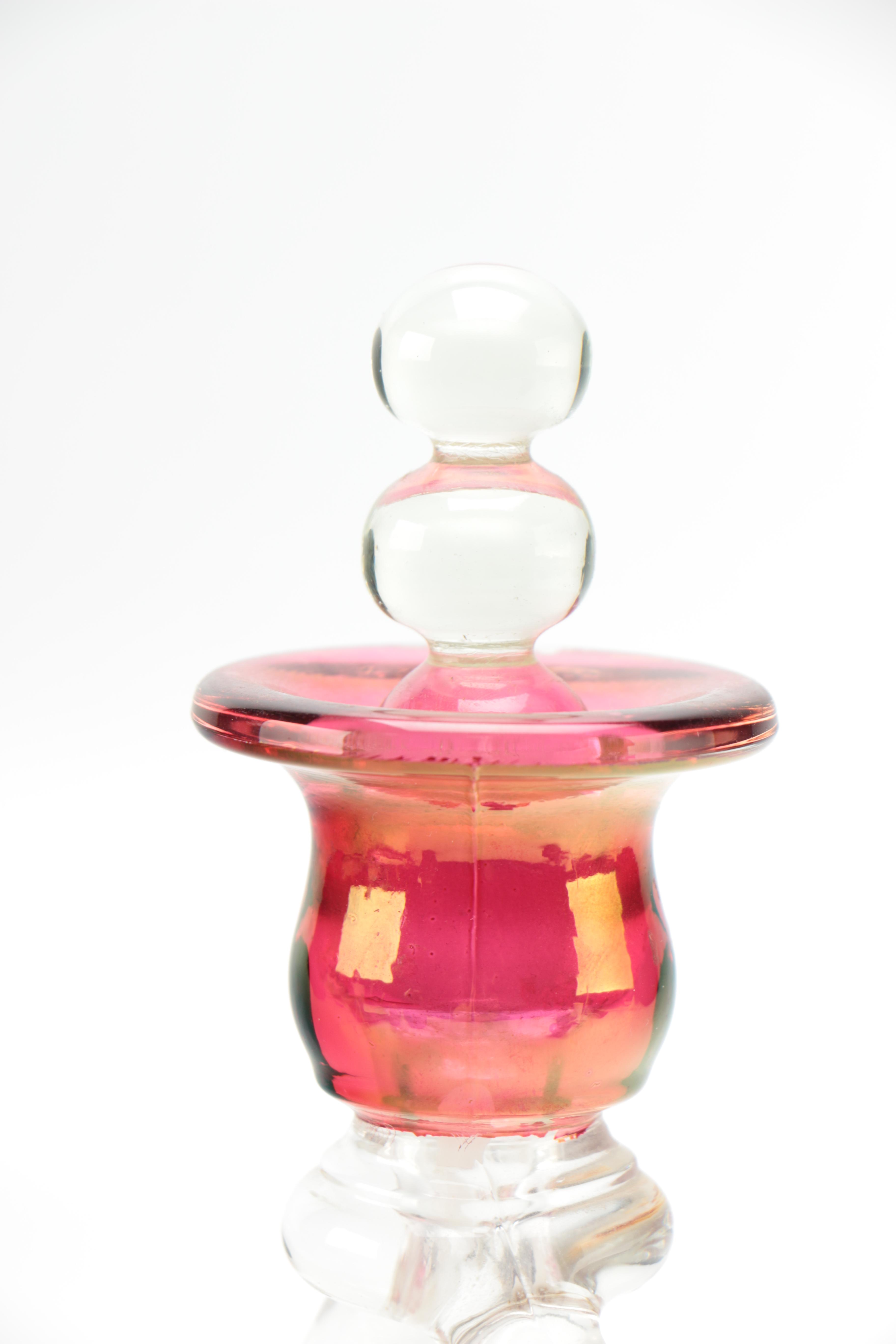 Vintage Cranberry Glass and Amethyst Glass