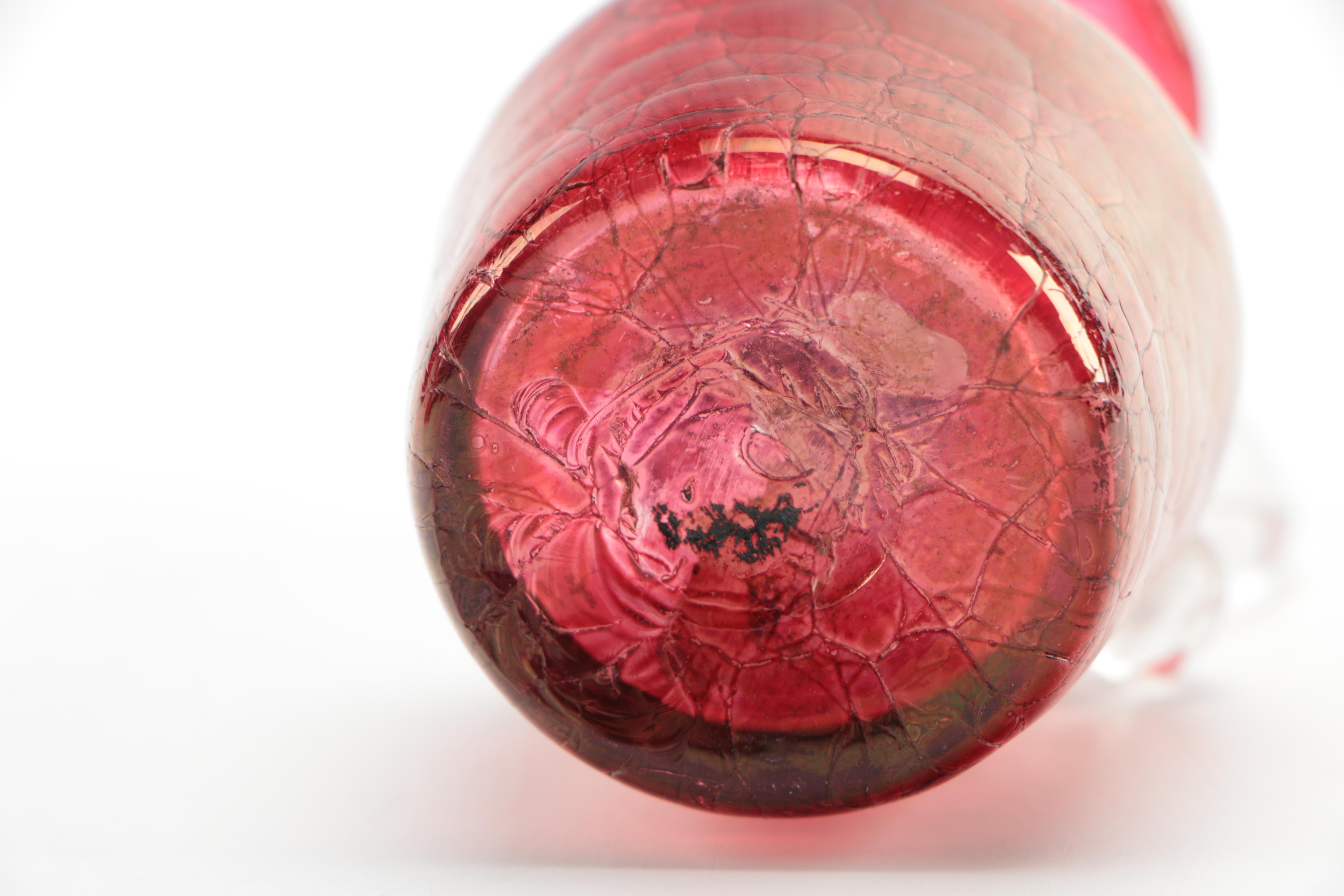 Vintage Cranberry Glass and Amethyst Glass