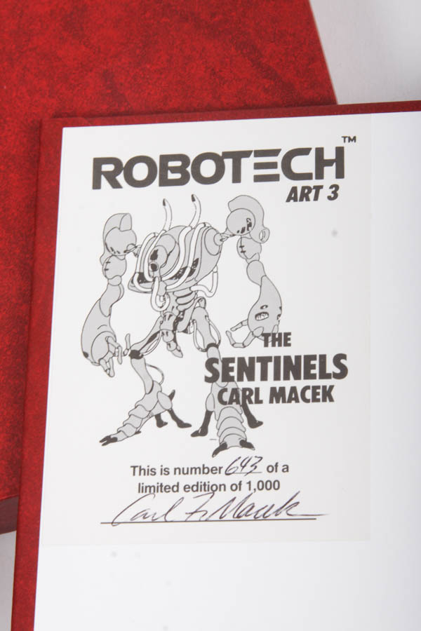 "Robotech Art 3" Limited Edition Autographed Book by Carl Macek