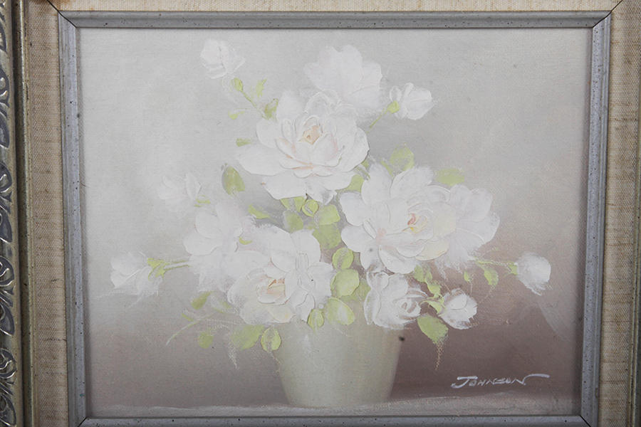 Pair of Original Still Life Paintings on Canvas