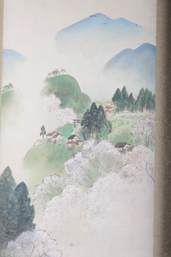 Framed East Asian Painting on Silk