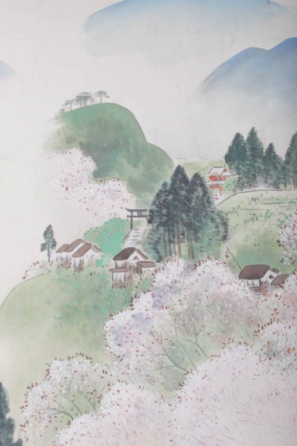 Framed East Asian Painting on Silk