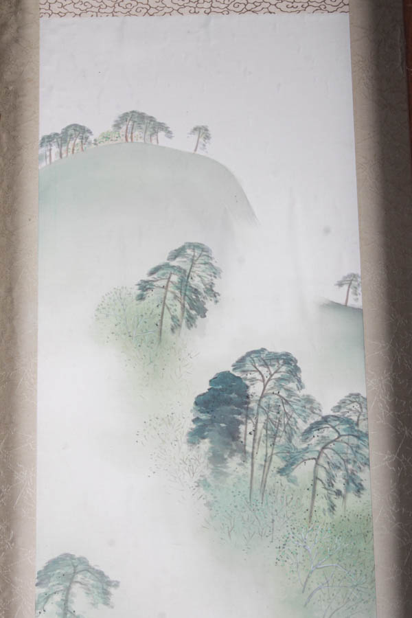 Framed East Asian Painting on Silk