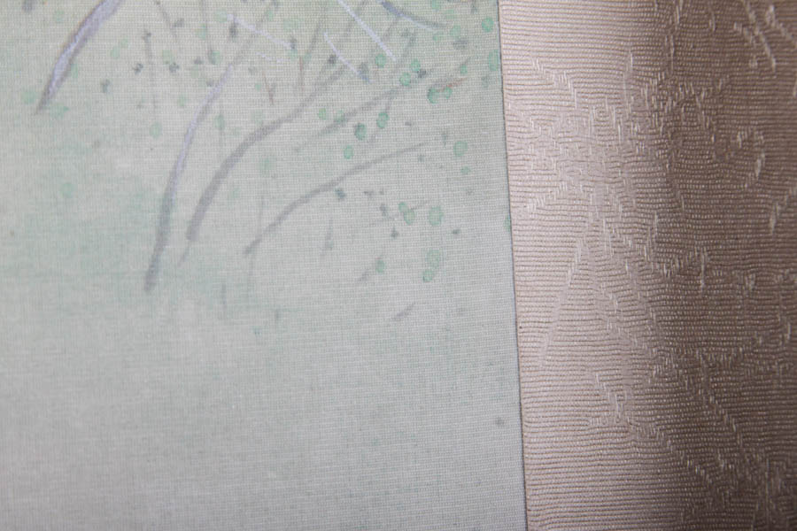 Framed East Asian Painting on Silk