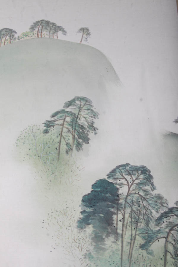 Framed East Asian Painting on Silk