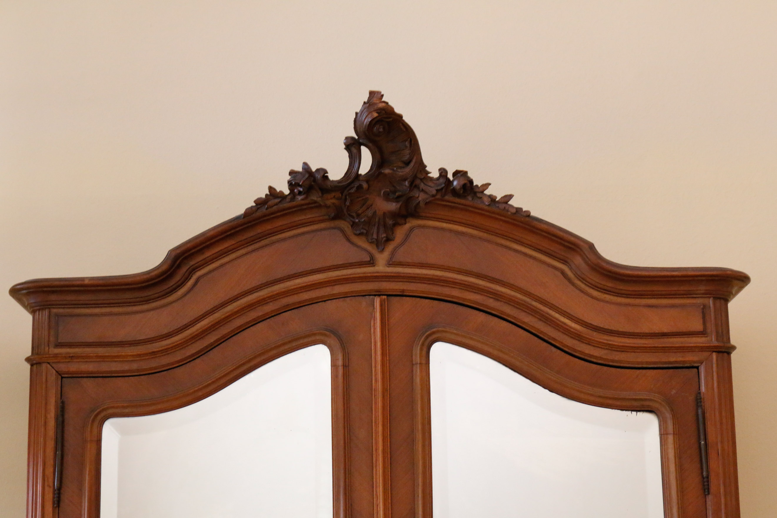 Louis XV Carved Walnut Armoire