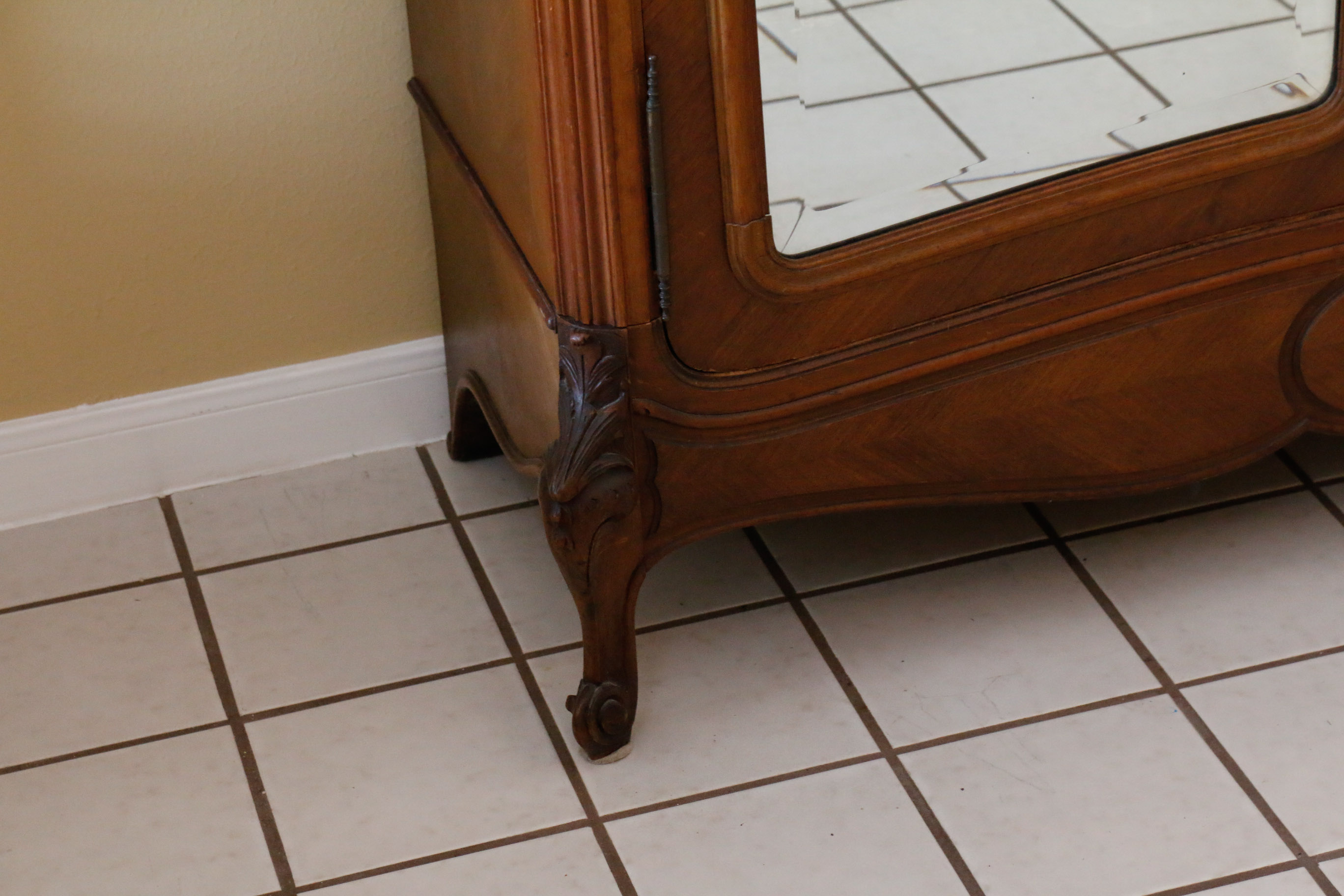 Louis XV Carved Walnut Armoire