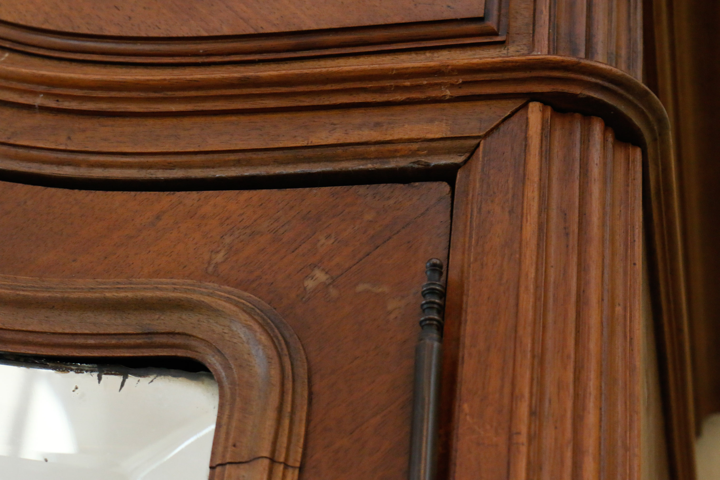 Louis XV Carved Walnut Armoire