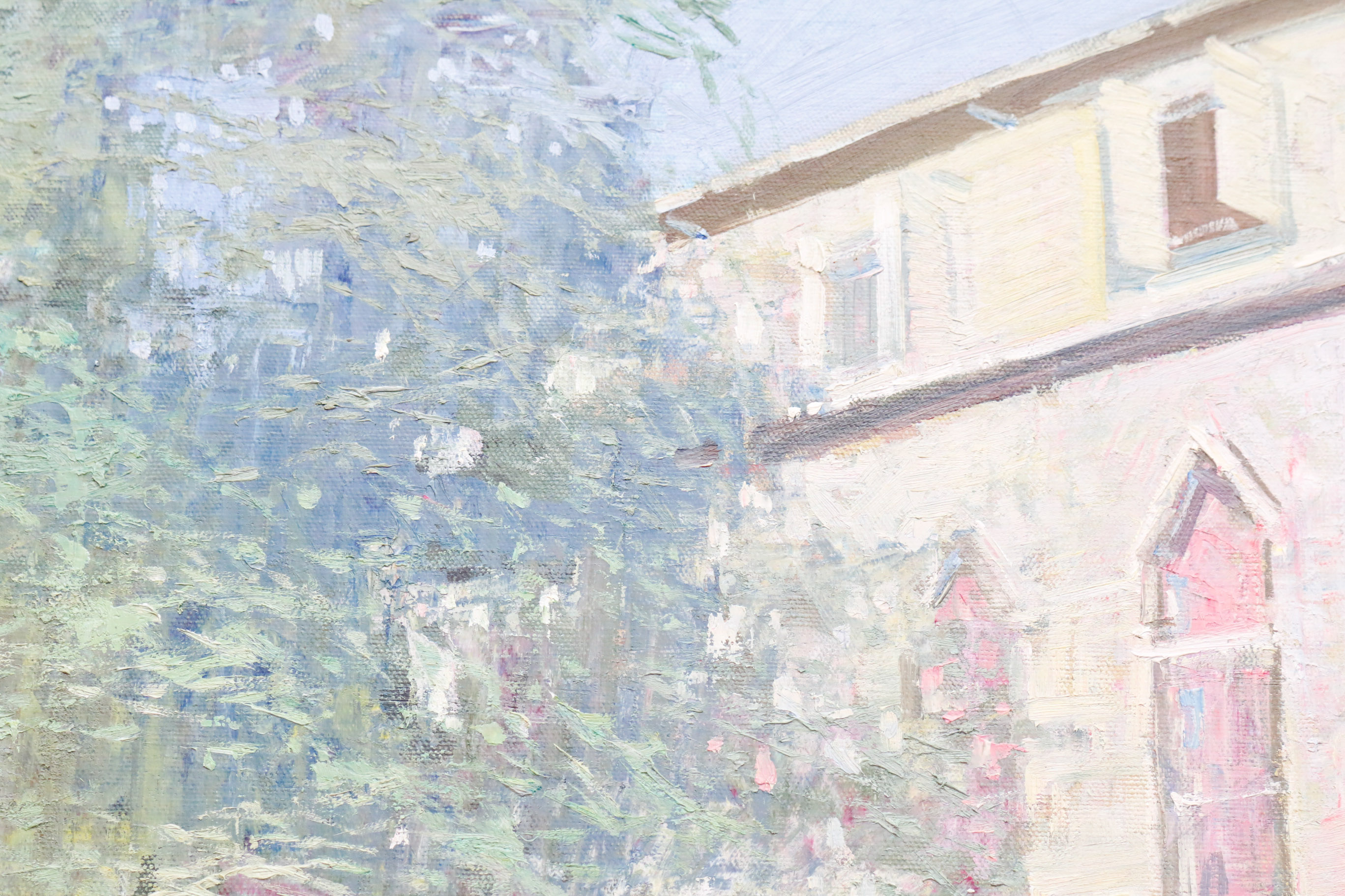 Vintage Oil Painting on Canvas by Lau