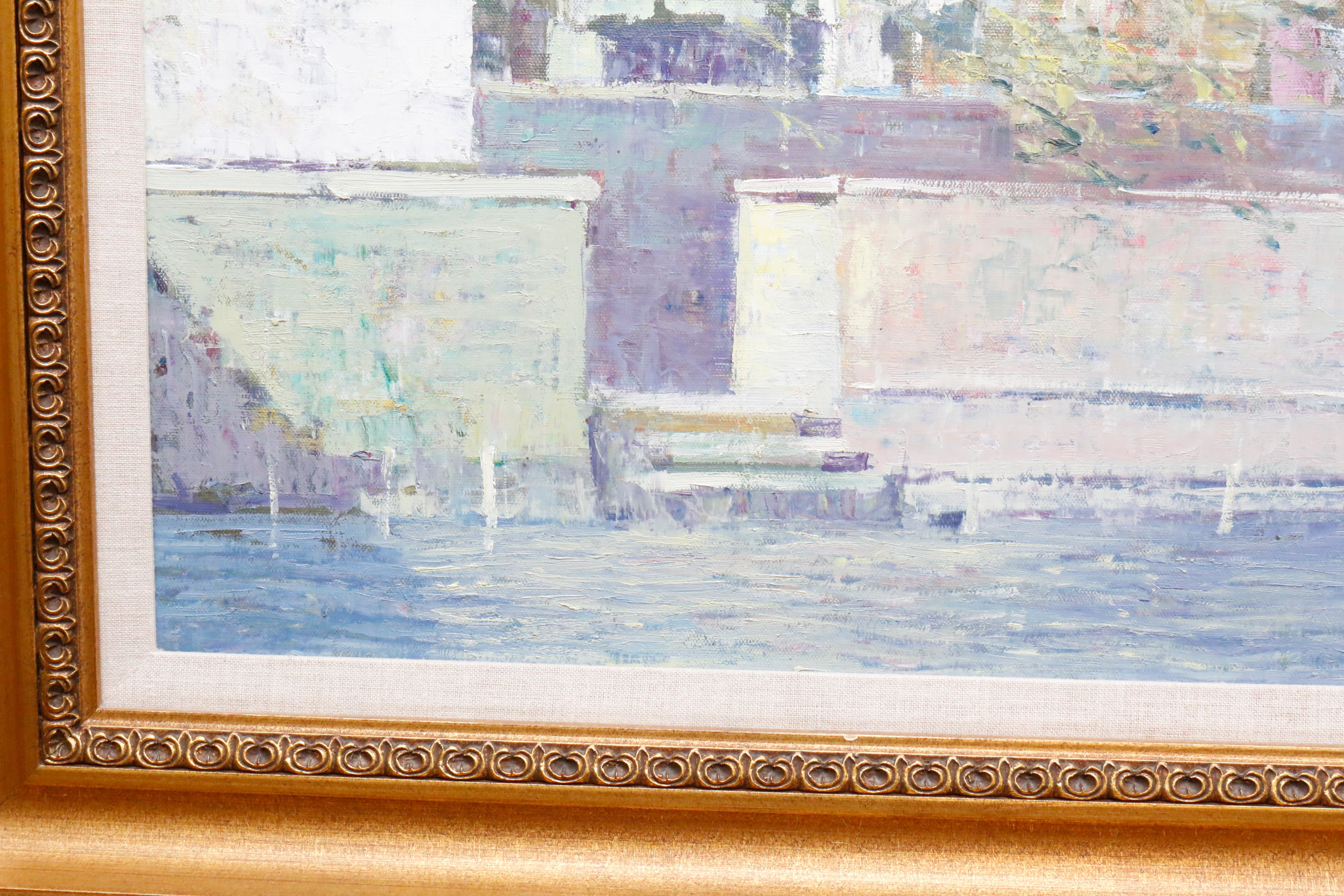 Vintage Oil Painting on Canvas by Lau