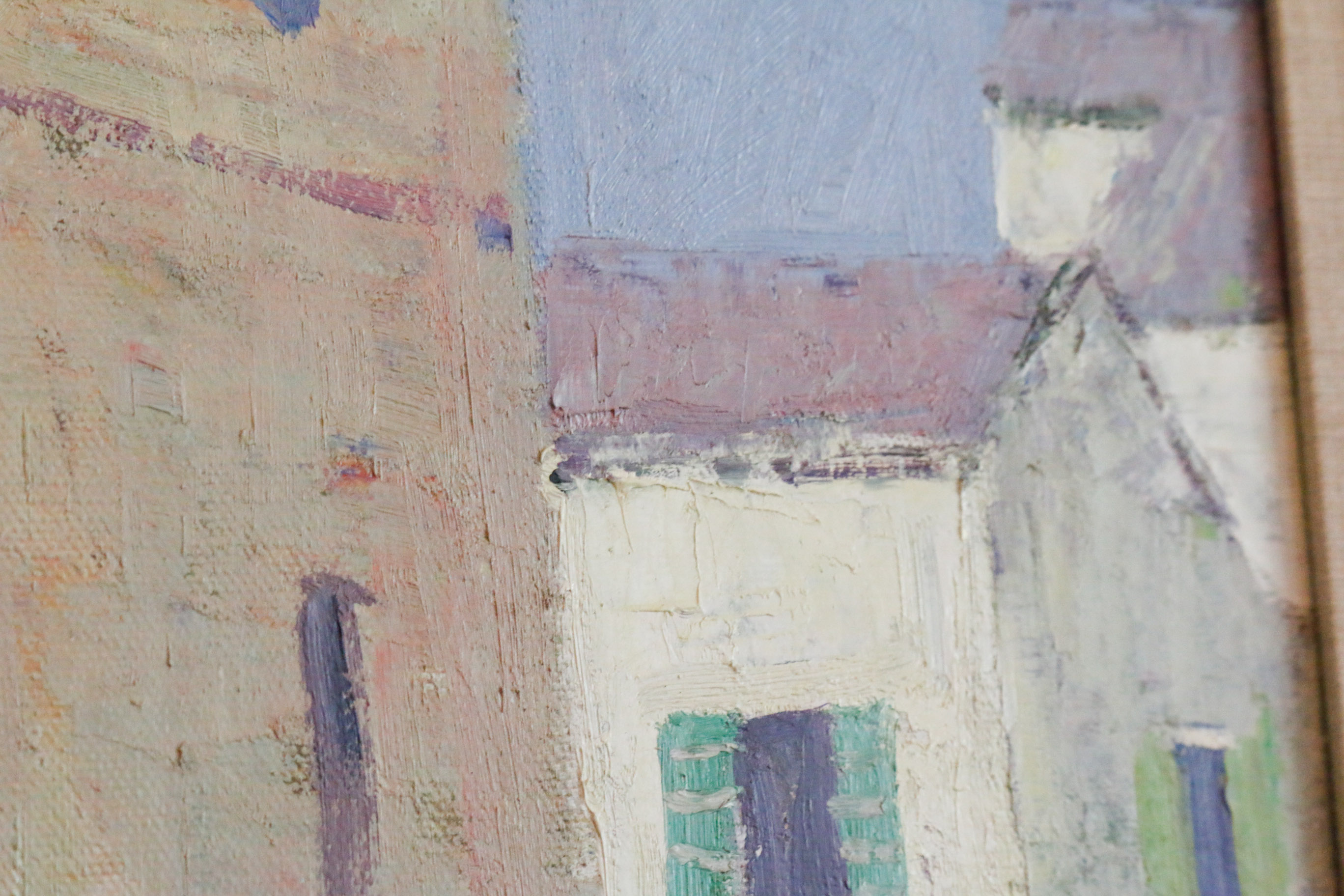 Vintage Oil Painting on Canvas by Lau