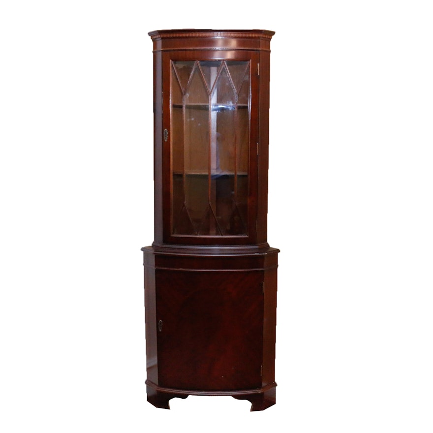 Wooden Corner Display Cabinet