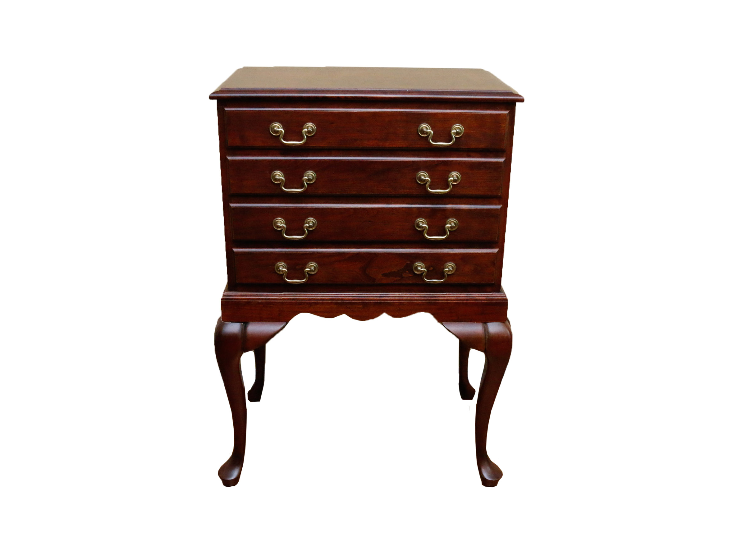 Queen Anne Style Mahogany Flatware Chest