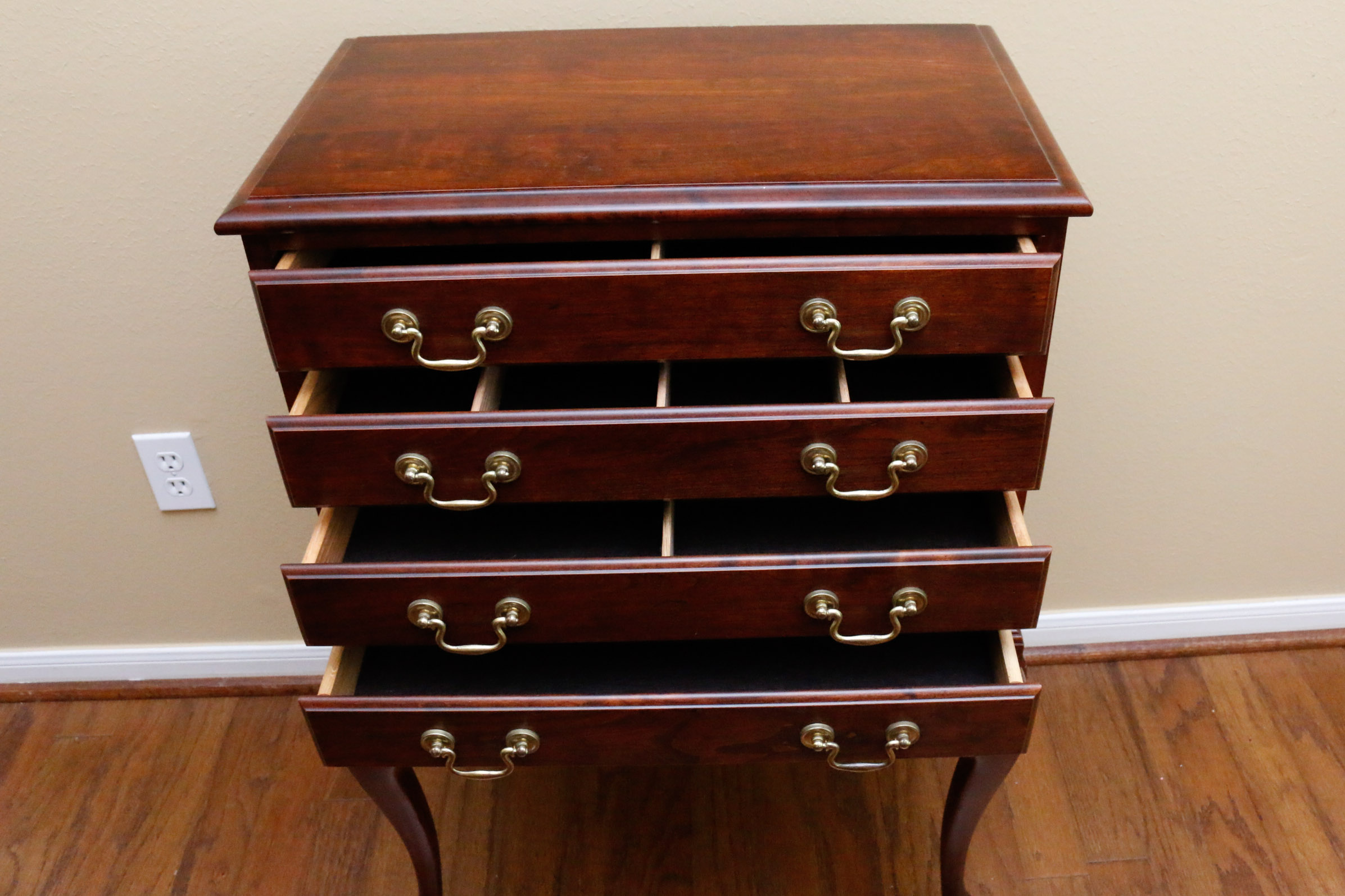 Queen Anne Style Mahogany Flatware Chest