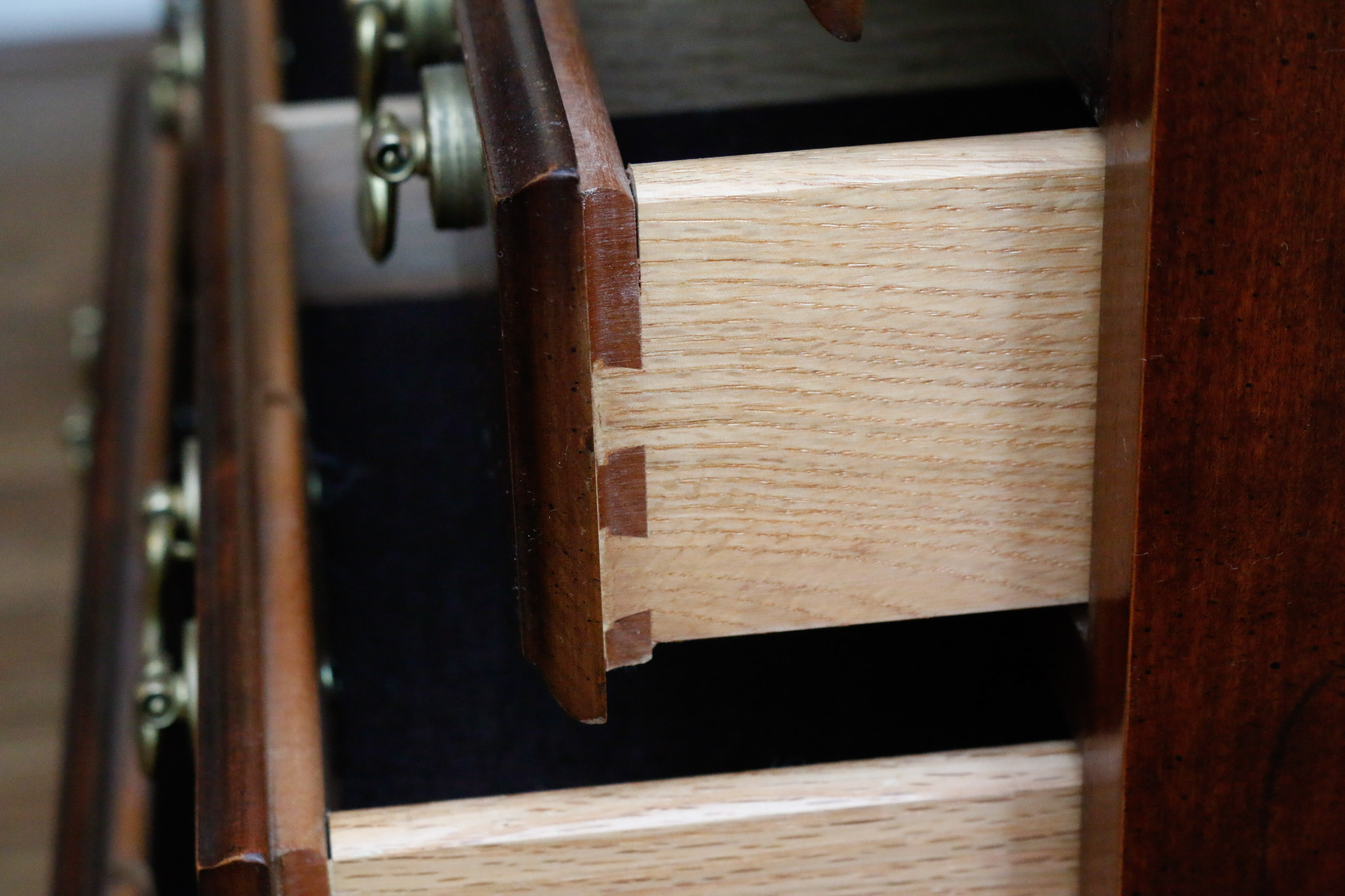 Queen Anne Style Mahogany Flatware Chest
