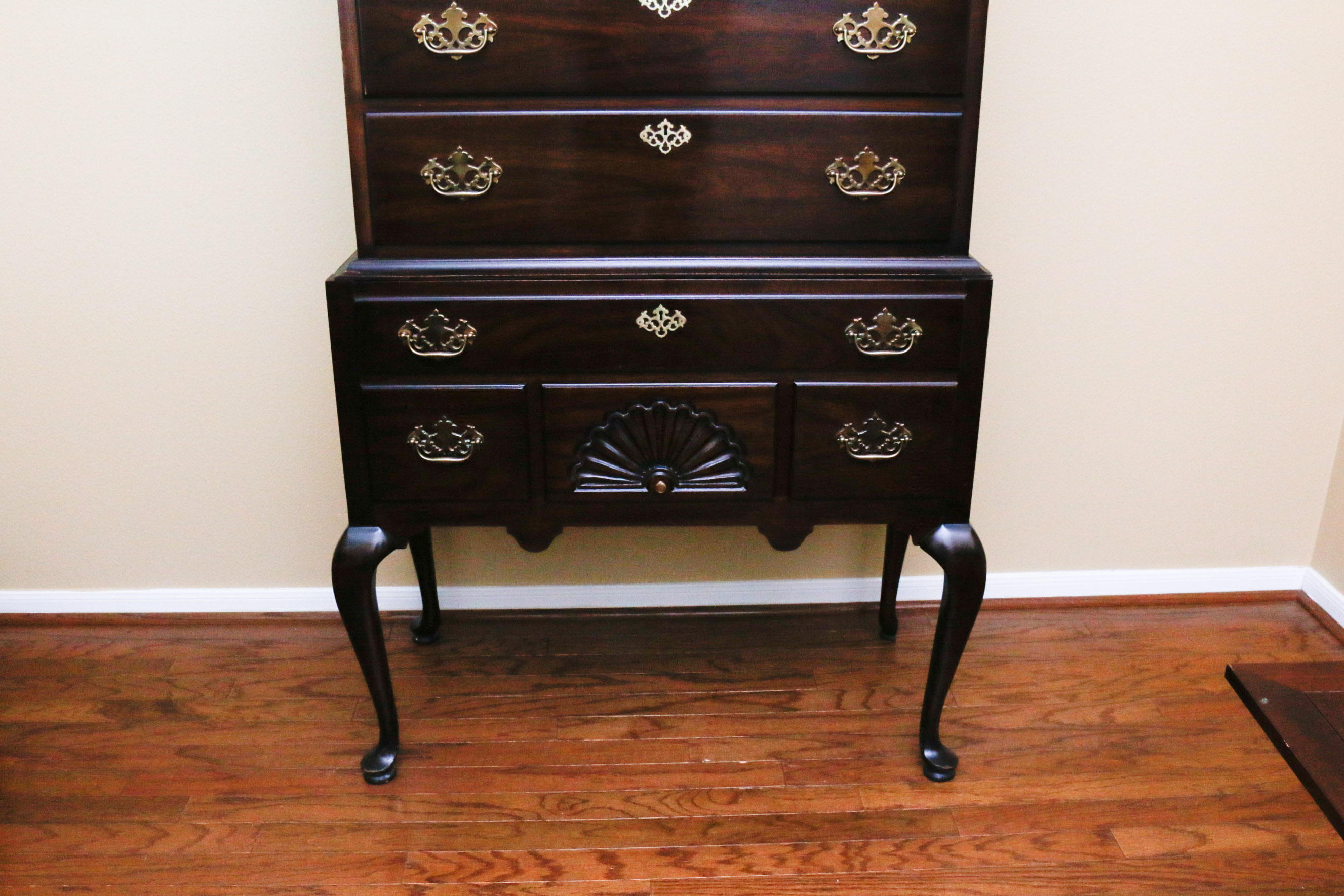 Federal Style Mahogany Highboy Chest of Drawers by Drexel