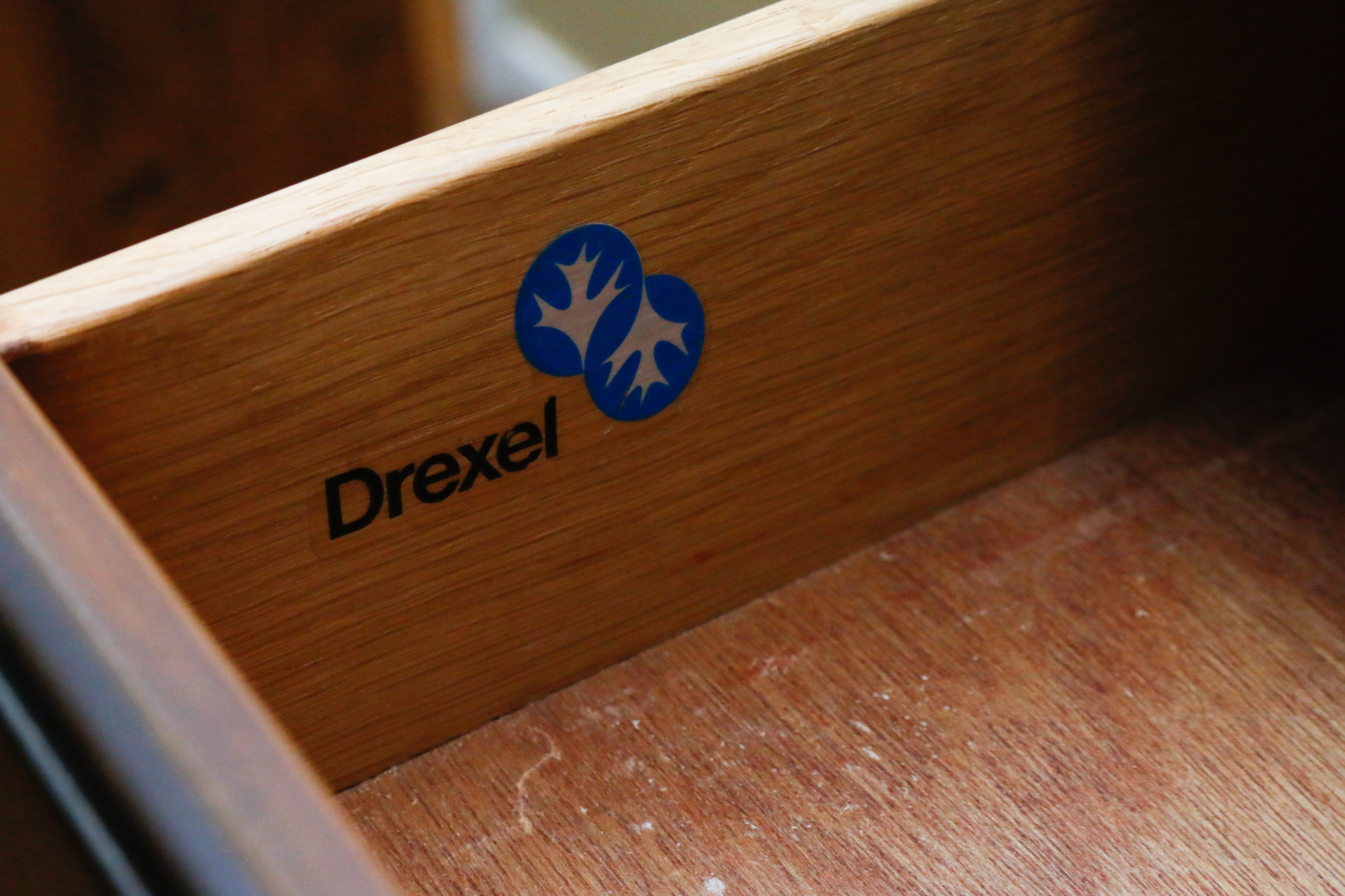 Federal Style Mahogany Highboy Chest of Drawers by Drexel