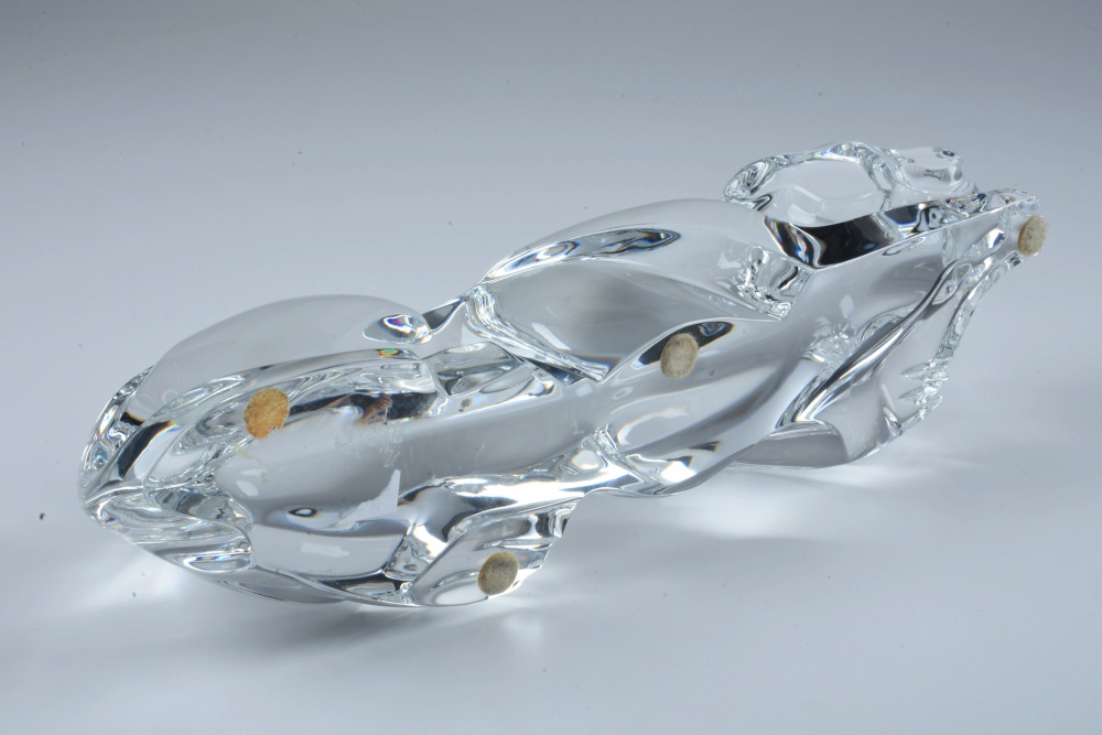 Baccarat Sculpted Art  Glass Panther Figurine