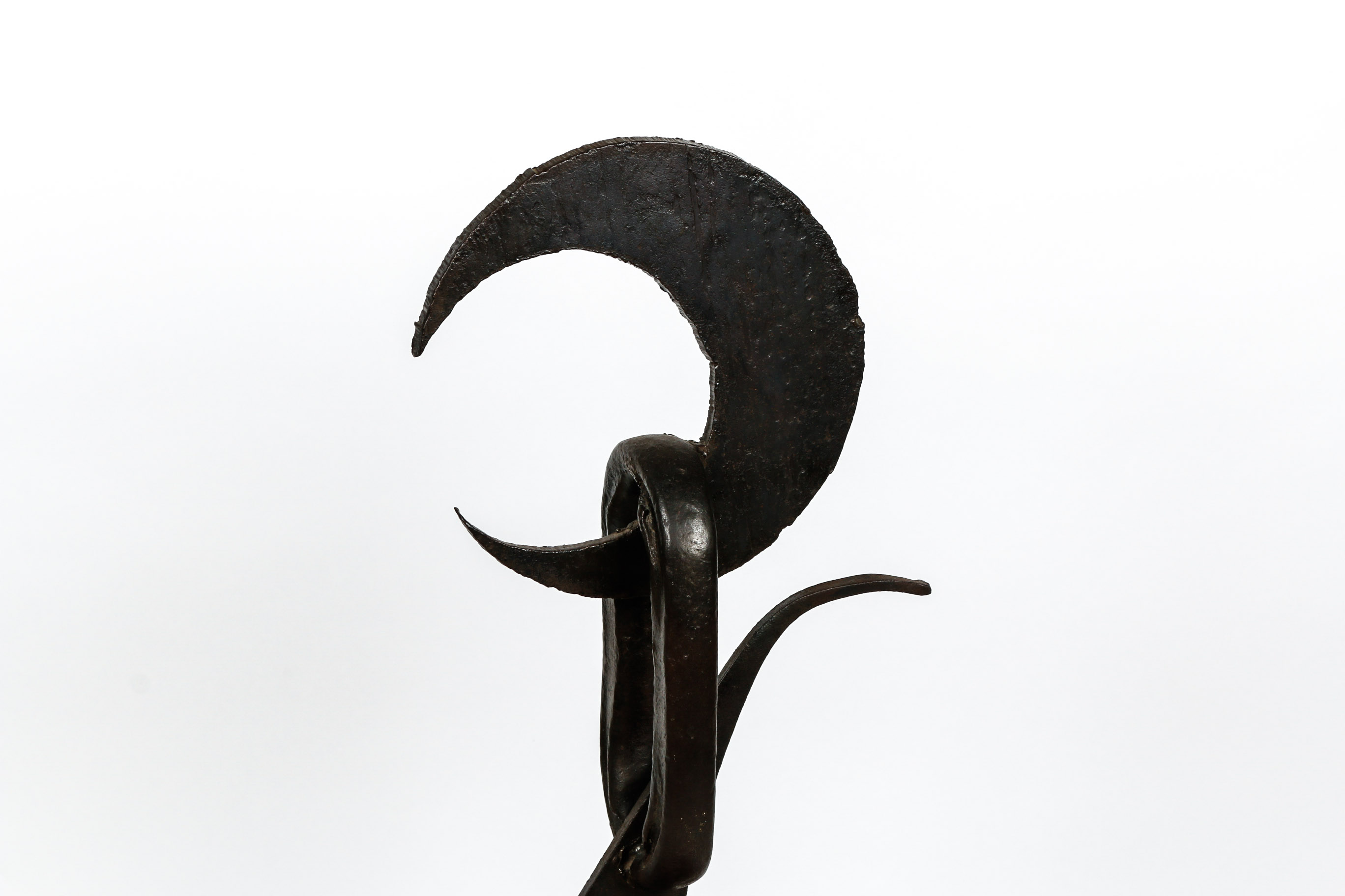 Brutalist Hand Crafted Iron Sculpture