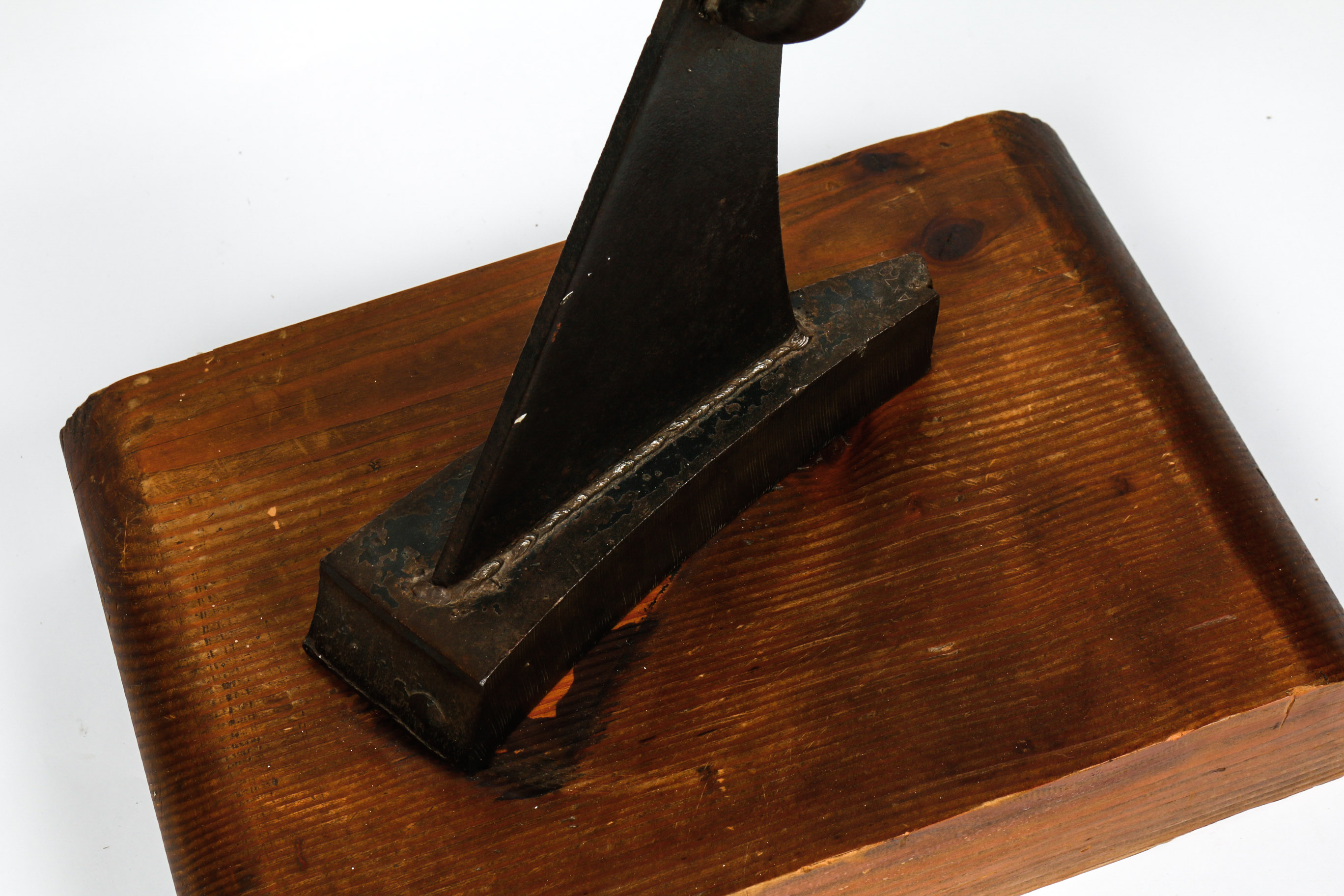 Brutalist Hand Crafted Iron Sculpture