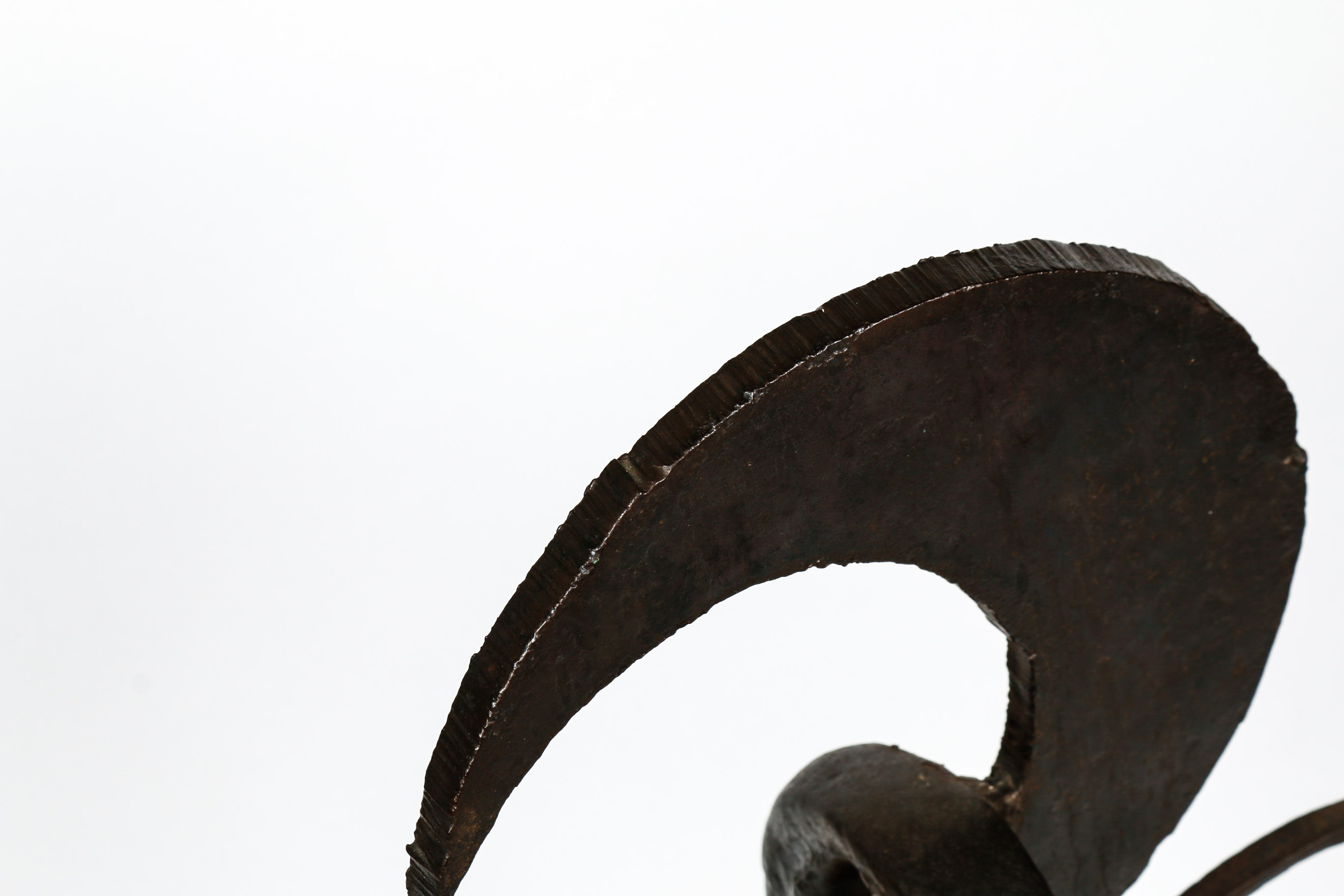 Brutalist Hand Crafted Iron Sculpture