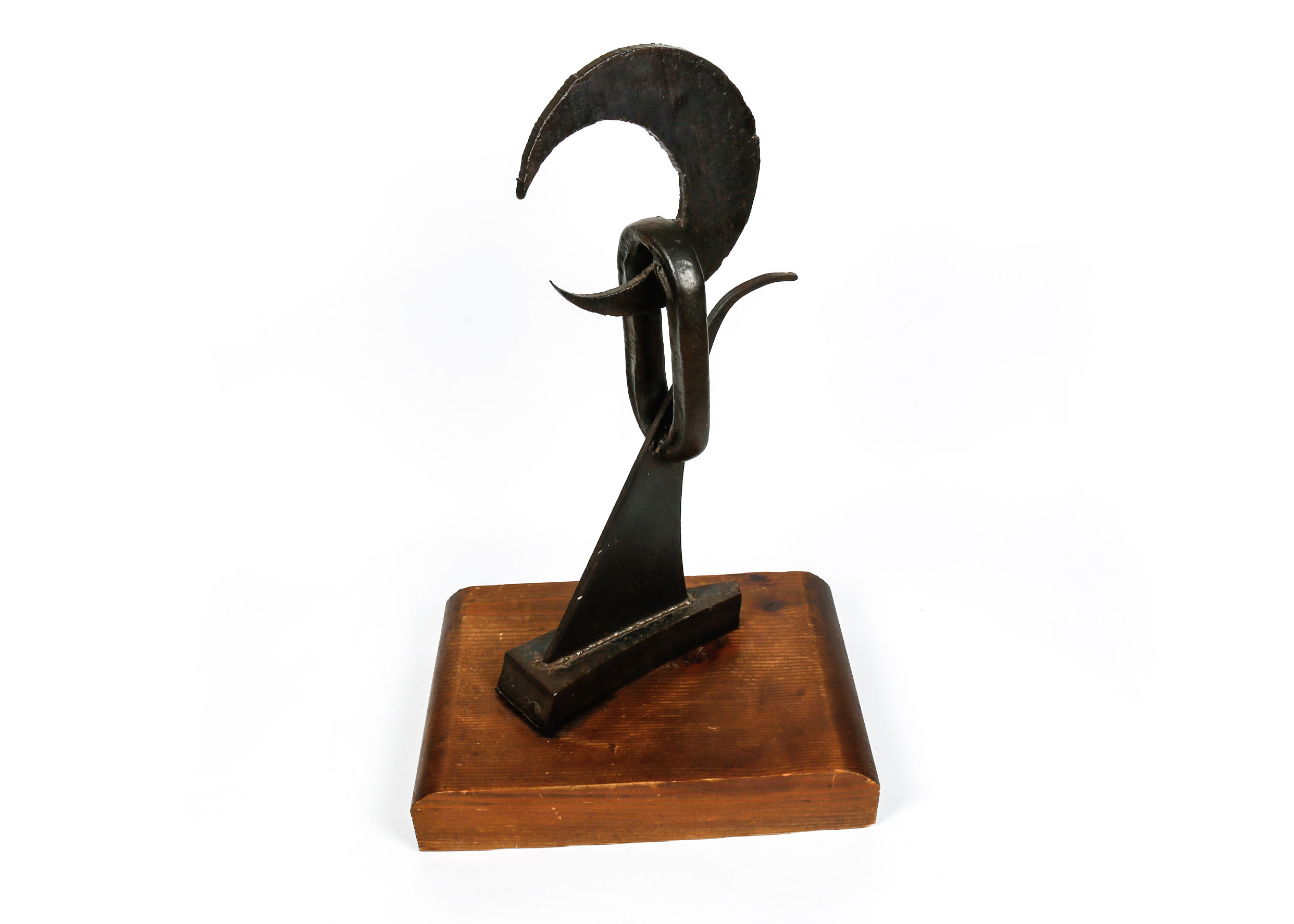 Brutalist Hand Crafted Iron Sculpture