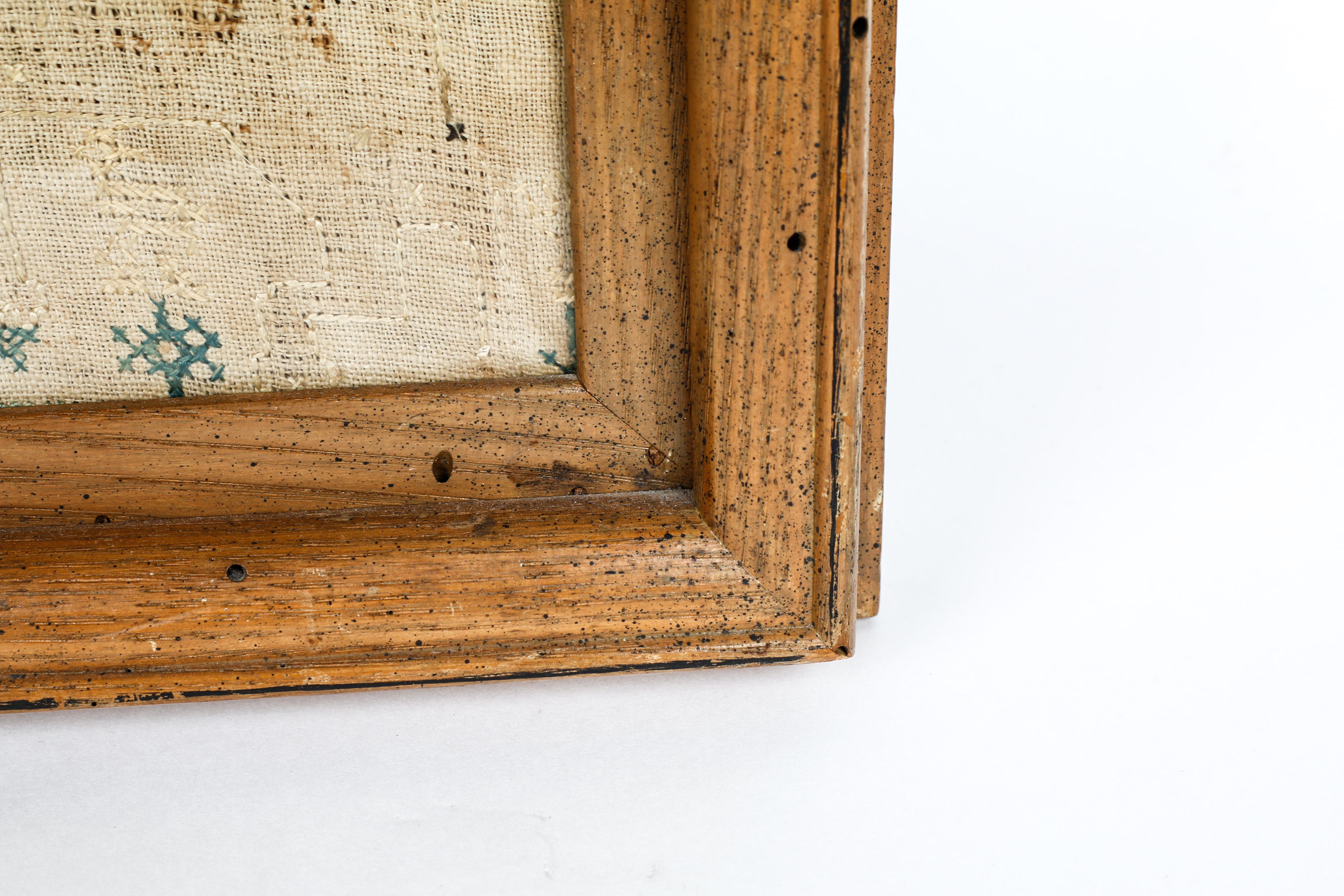 Antique Framed Spanish Sampler