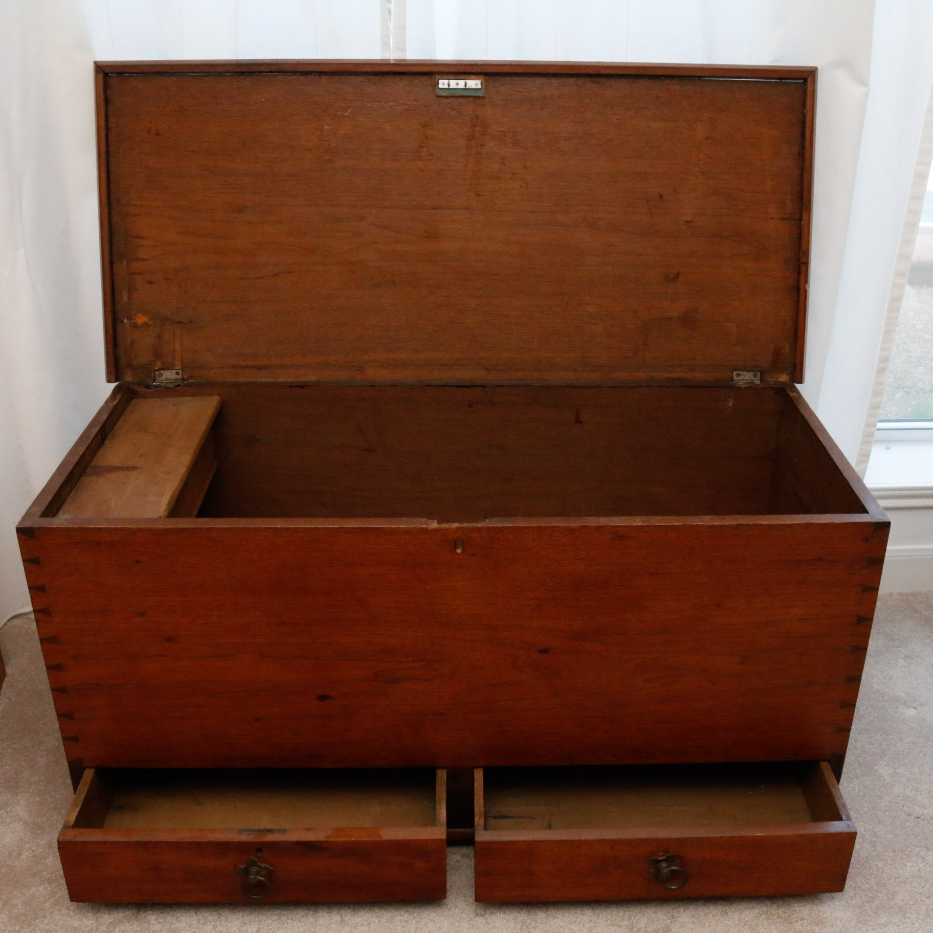 Antique Oak Blanket Chest
