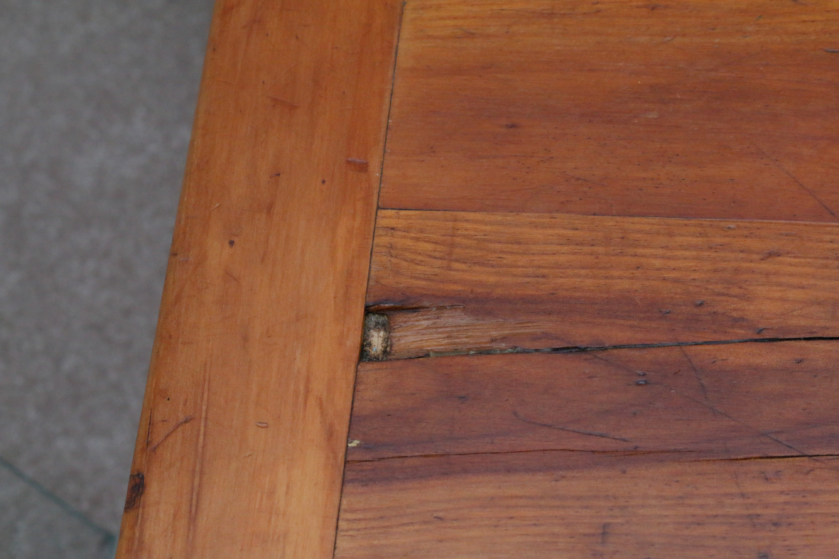 Vintage Hand Crafted Birch Wood Toy Chest