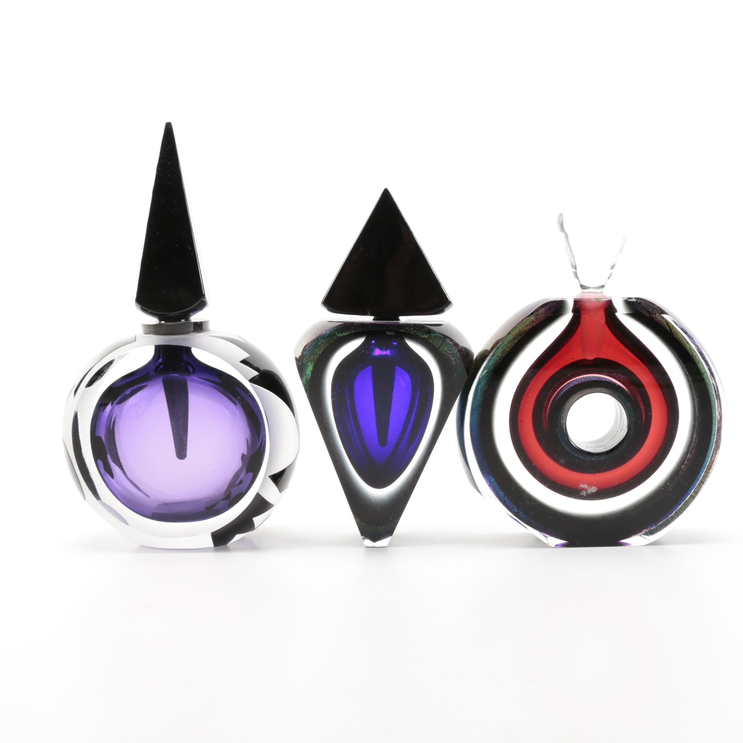 Correia Art Glass Limited Edition Perfume Bottles