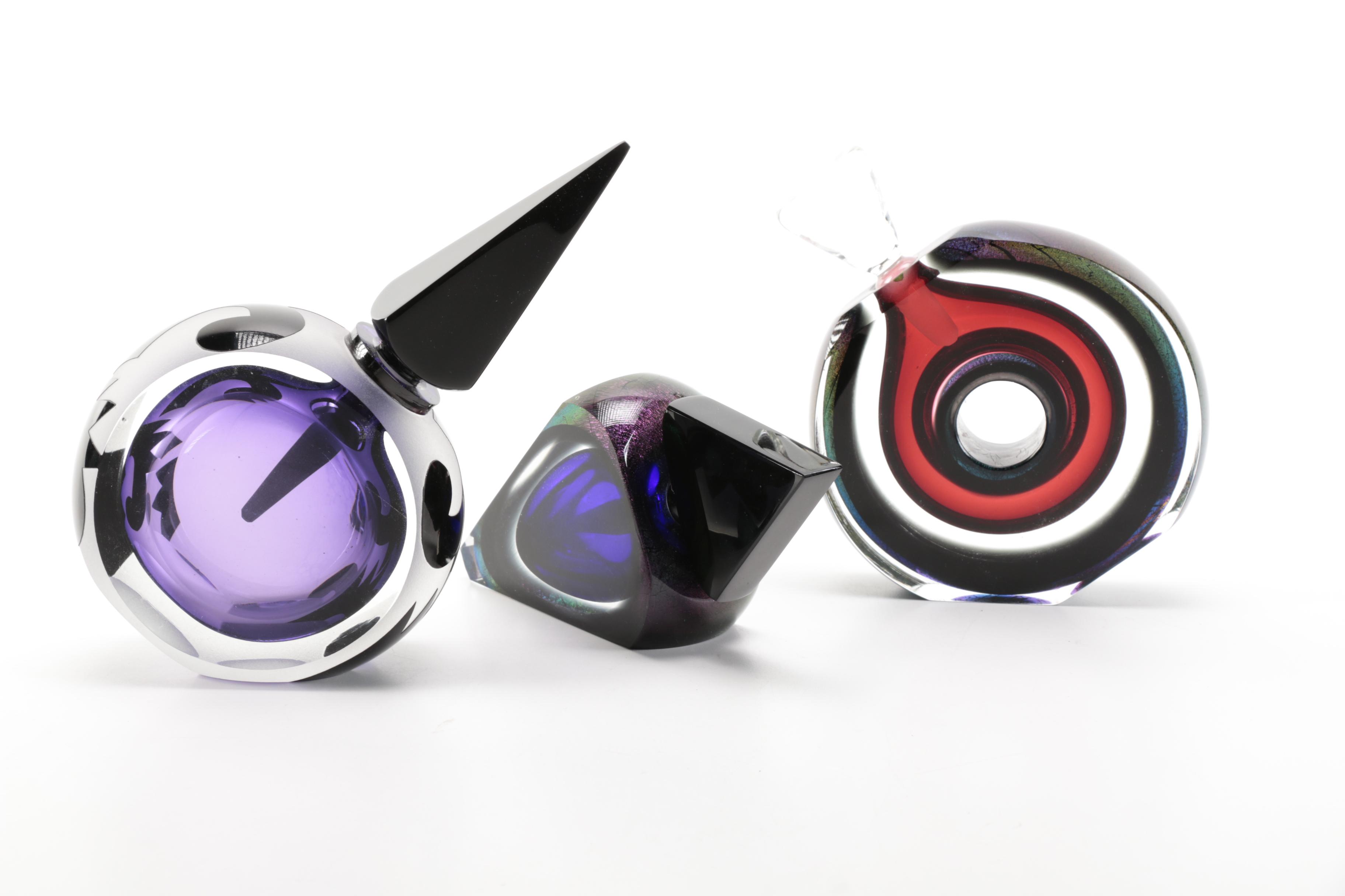 Correia Art Glass Limited Edition Perfume Bottles