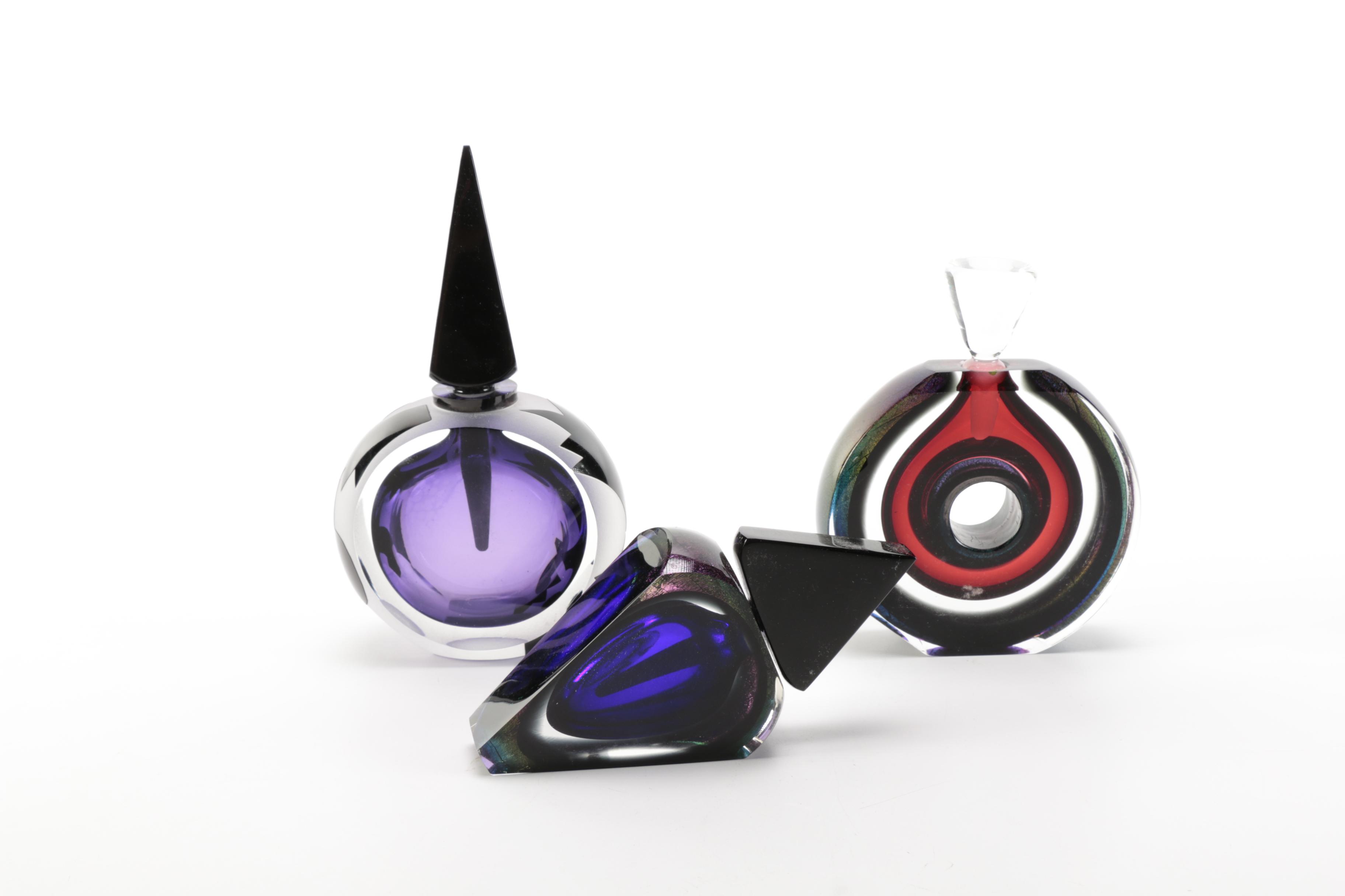 Correia Art Glass Limited Edition Perfume Bottles