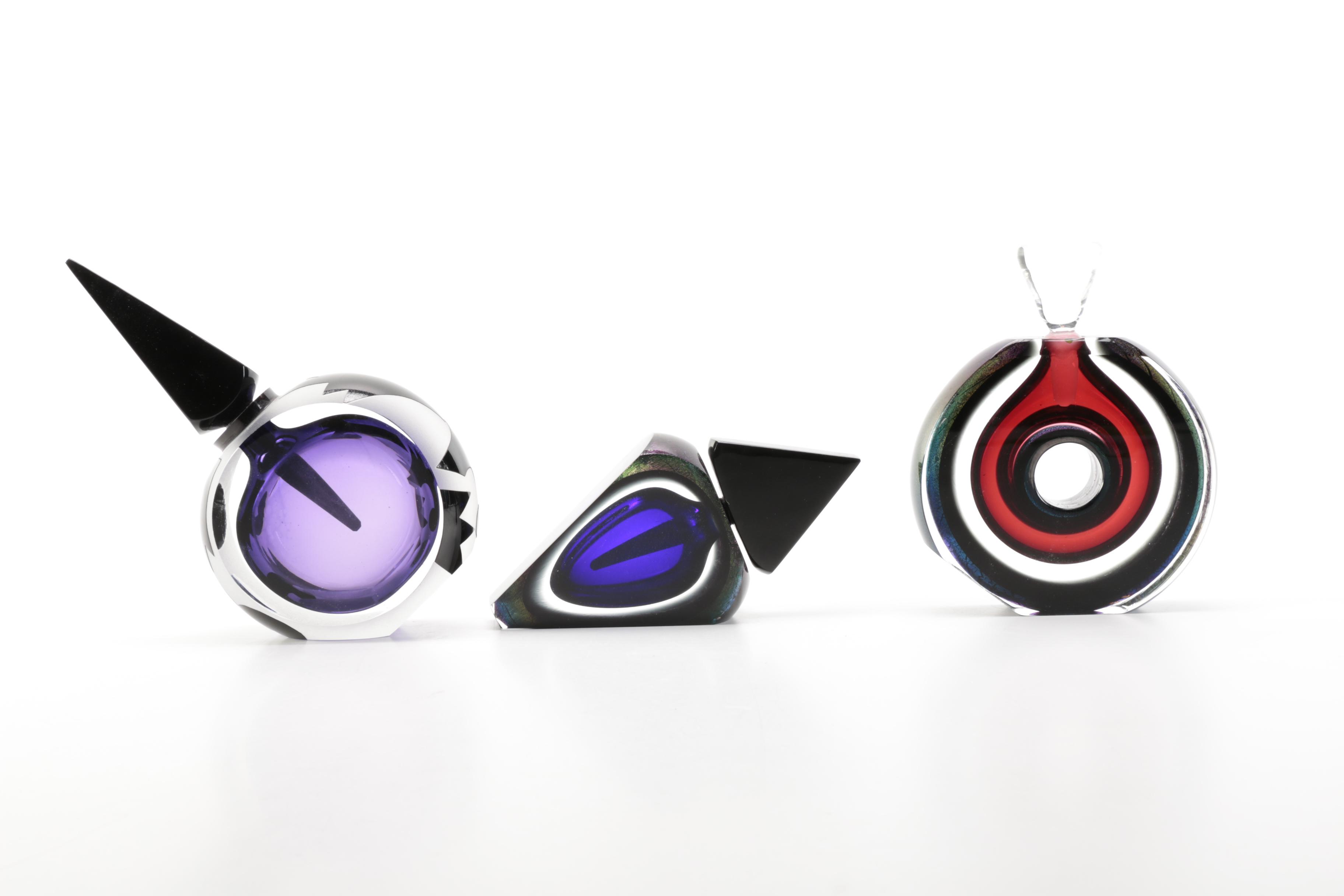 Correia Art Glass Limited Edition Perfume Bottles