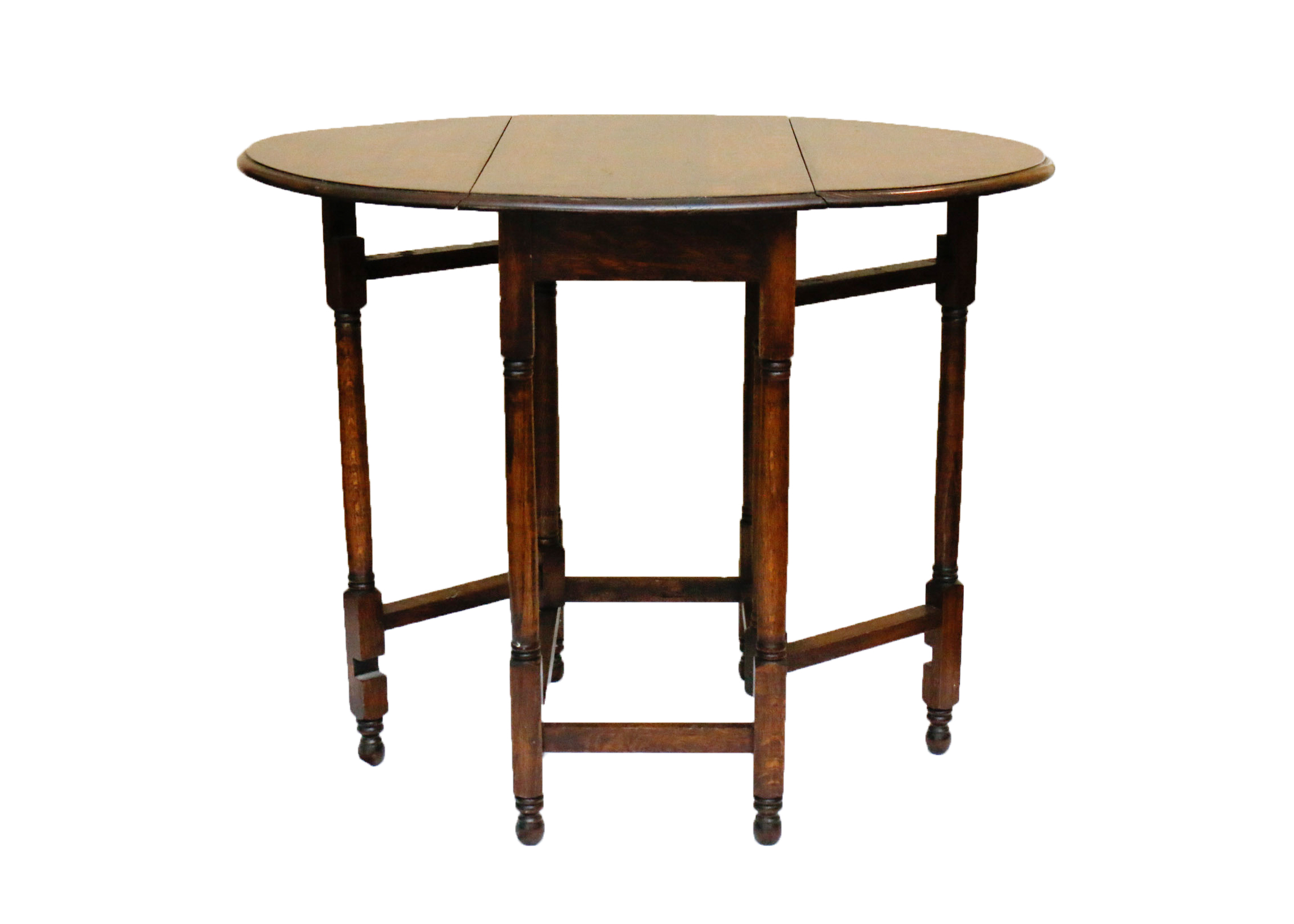 English Oak Drop Leaf Gate Leg Occasional Table