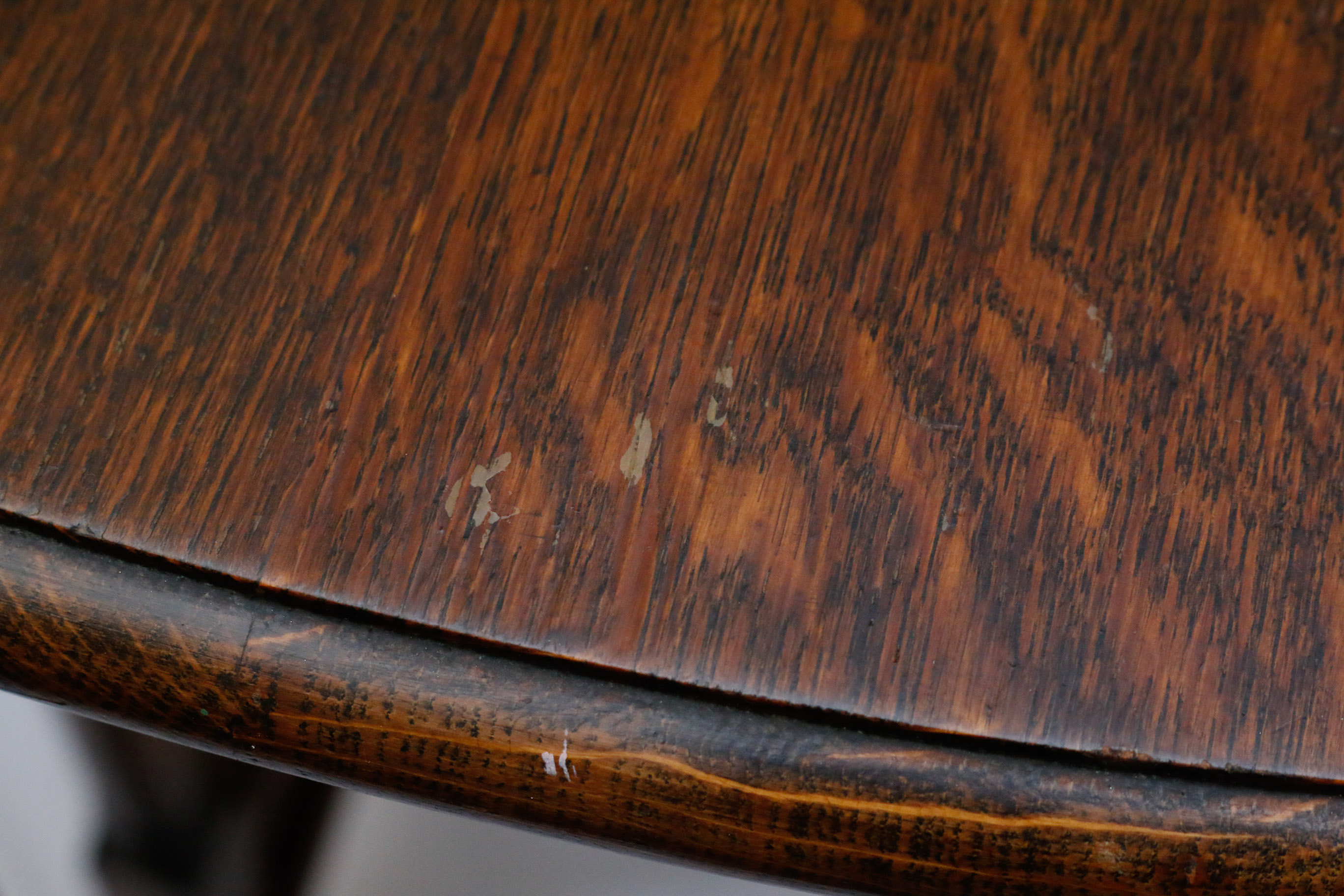 English Oak Drop Leaf Gate Leg Occasional Table