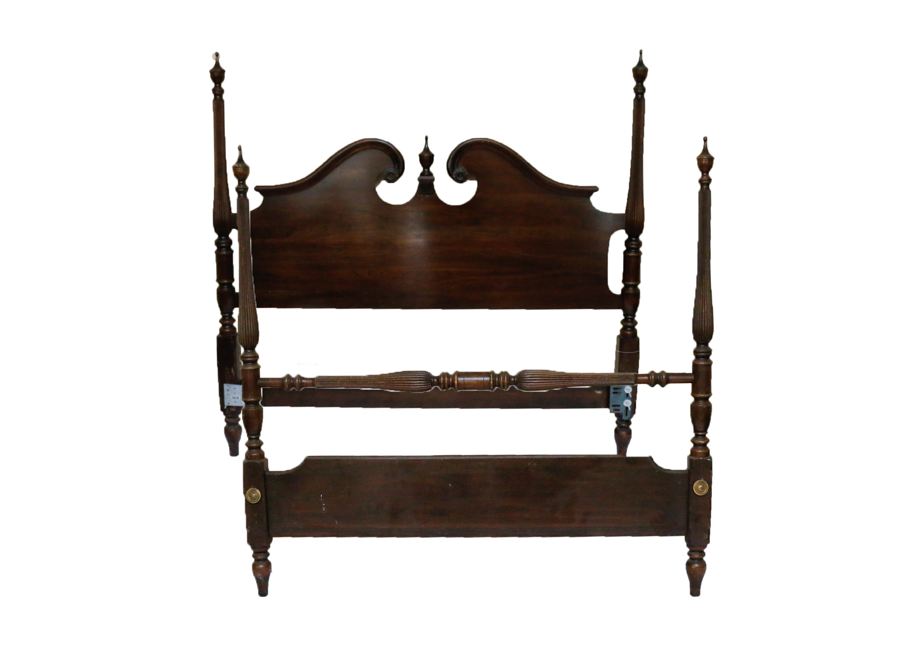 Vintage Mahogany Full Size Four Post Bed